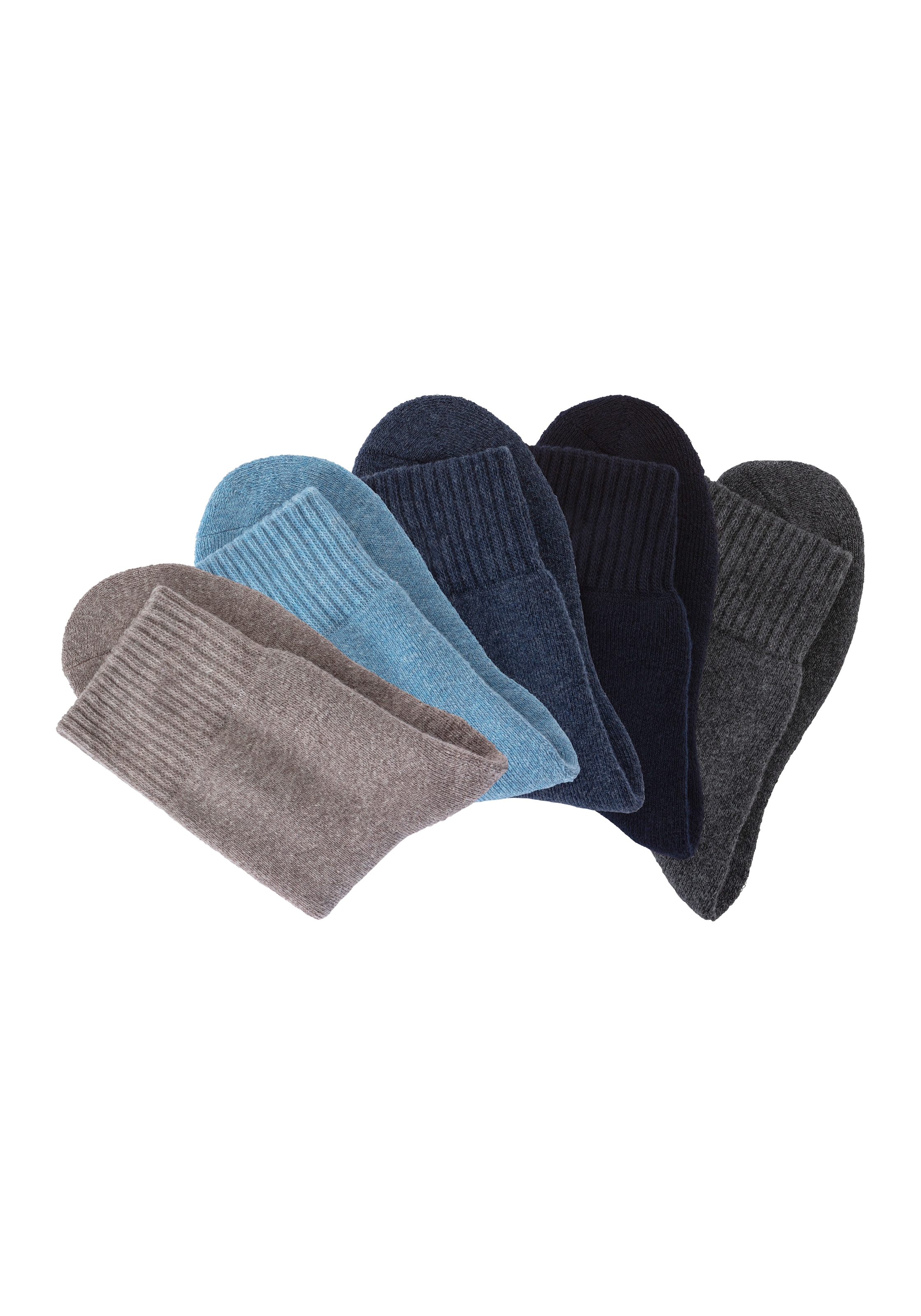 Lavana Basicsocken Packung, 5 Paar tlg. Thermosocken mit Vollfrottee
