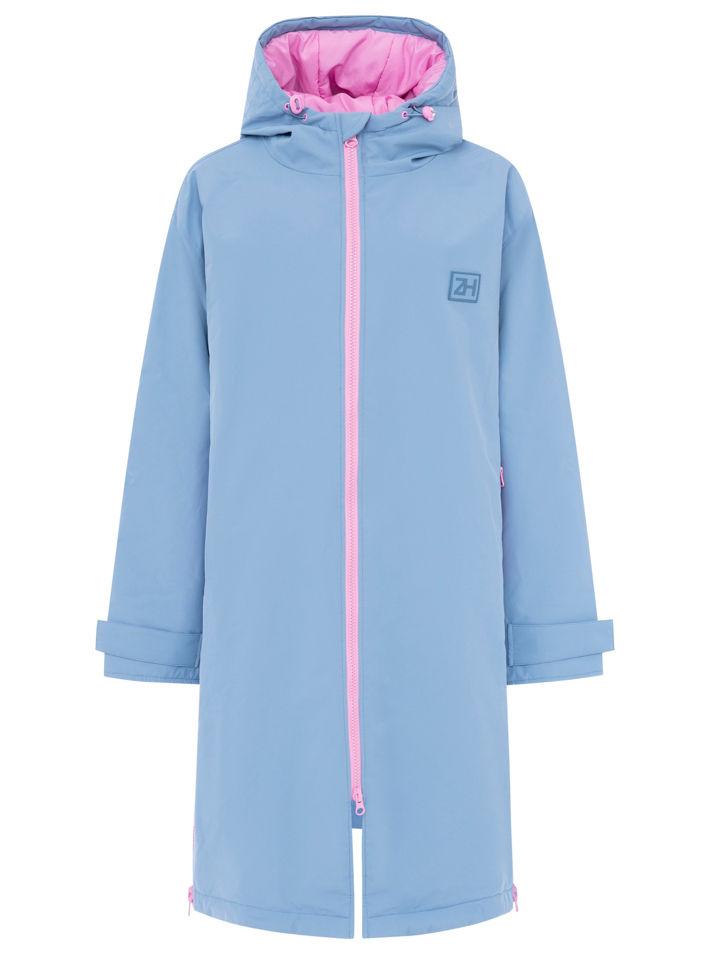 Zwillingsherz Kurzmantel »"Oversize Windjacke ZH"« Kapuze, Reissverschluss, seitliche Taschen, leicht wattiert