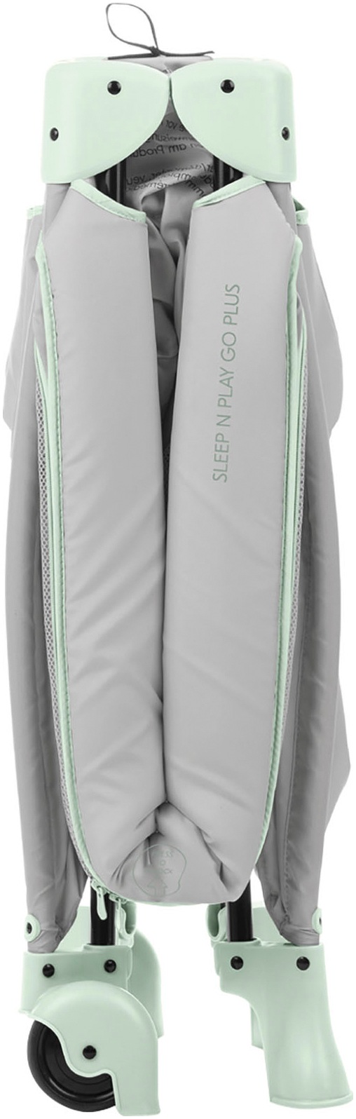 Hauck Baby-Reisebett »Sleep N Play Go Plus, Dusty Mint« mit integrierten Rädern; Vorderausstieg