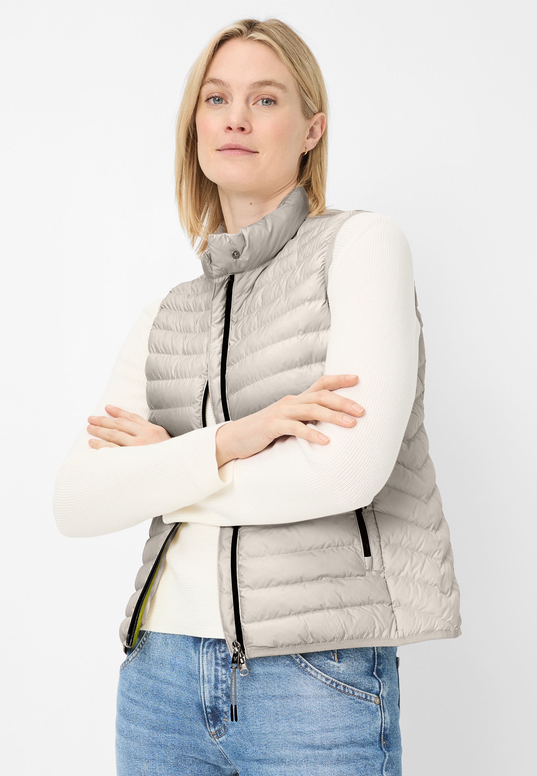 Fuchs Schmitt Steppweste Stehkragen, Regular Fit, Reissverschlusstaschen