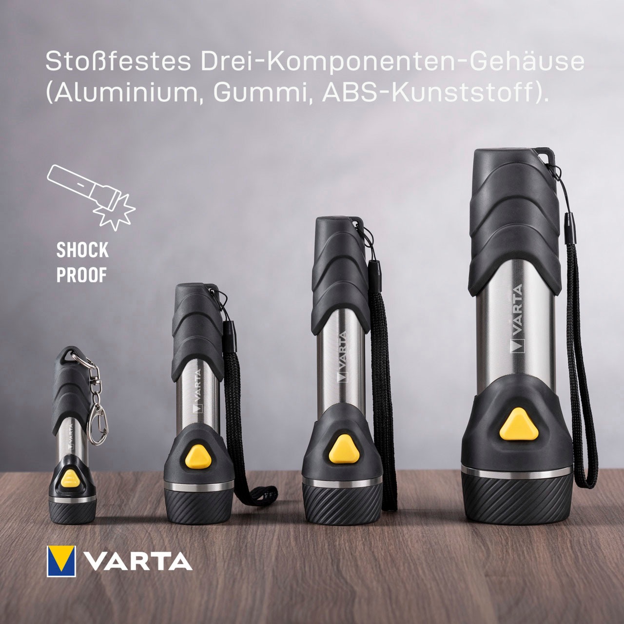 VARTA Handleuchte »VARTA Day Light Multi LED F20 Taschenlampe mit 9 LEDs«