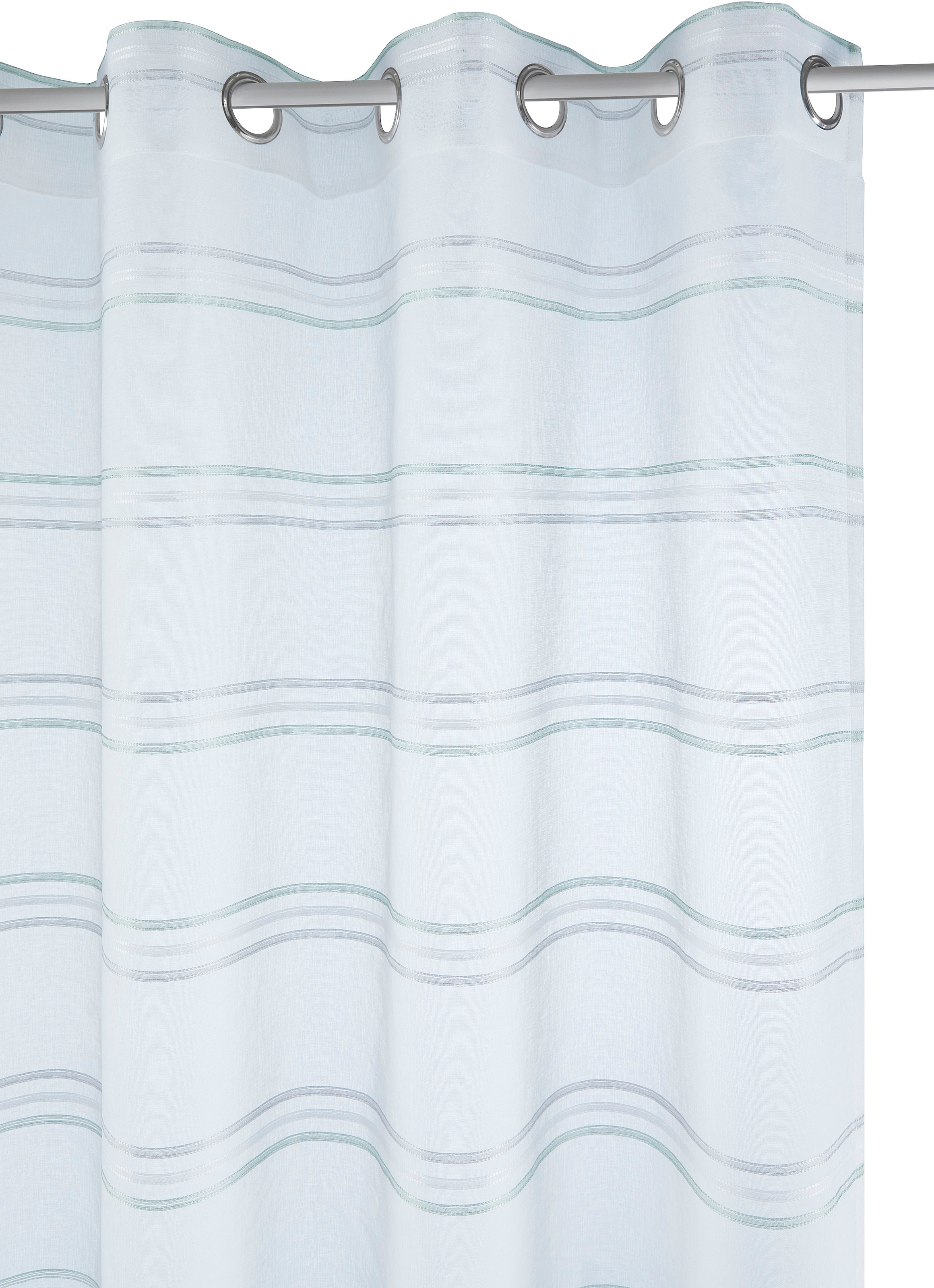 GOODproduct Gardine »Sirii« Ösen 1 Stk. tlg. Halbtransparent, angenehme Haptik, mit Streifen, modern