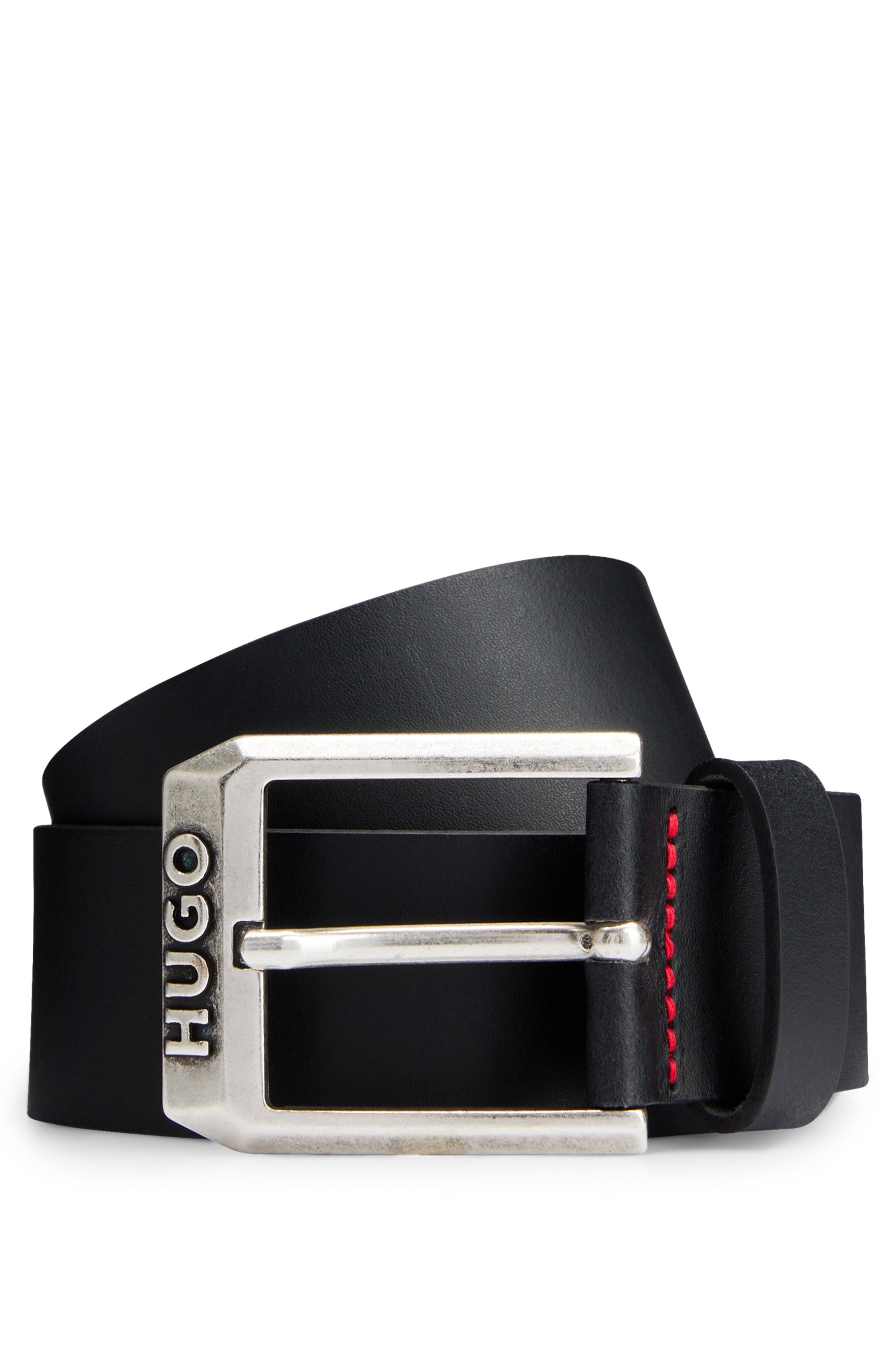 HUGO Ceinture en cuir »Gelio Sz40« mit Markenlabel von HUGO