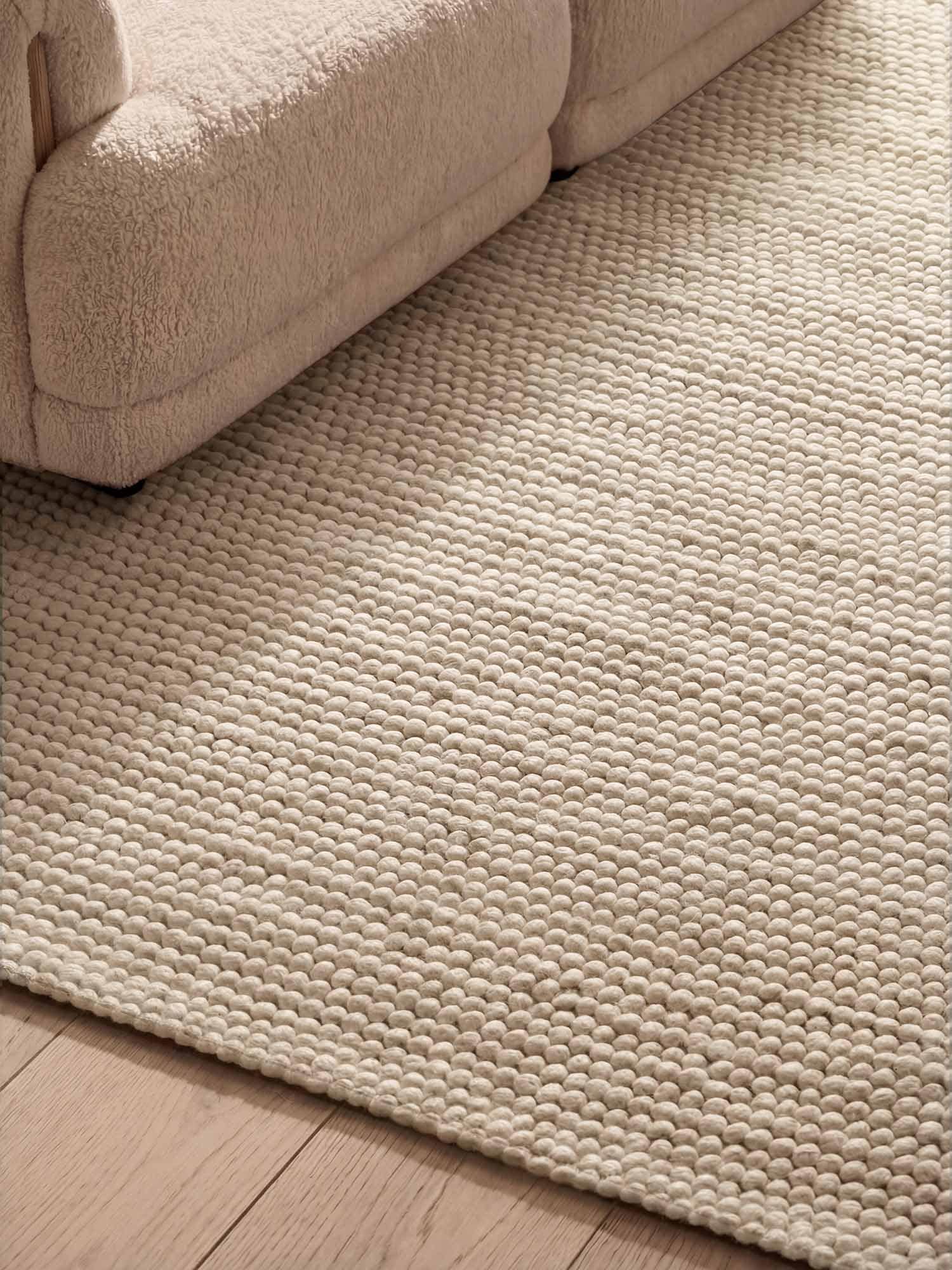 Ted Baker Wollteppich »Diana« rechteckig 16 mm Höhe Wolle, Natur, Handgemacht, Wohnzimmer, Esszimmer, Schlafzimmer, Skandi