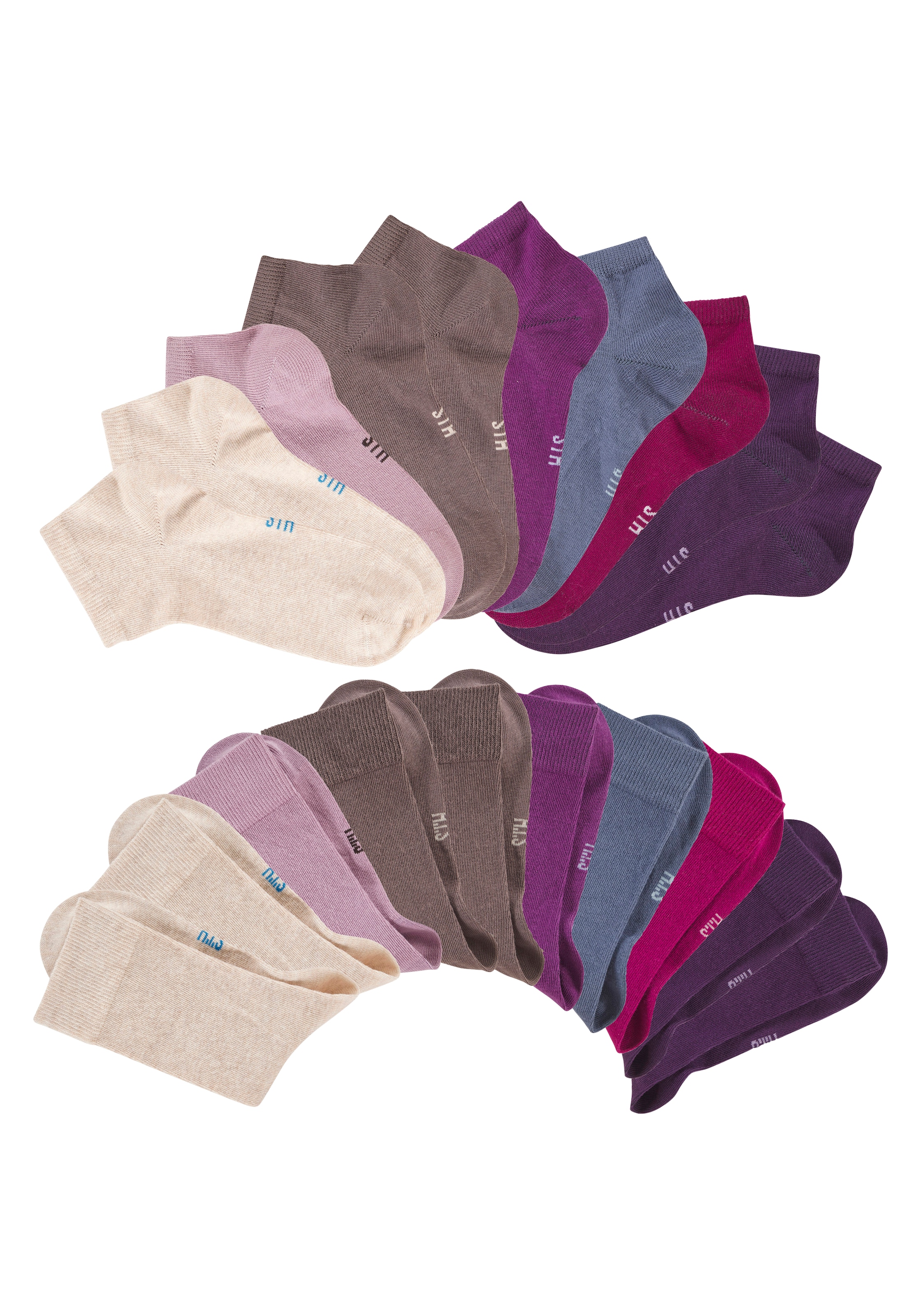 H.I.S Chaussettes basiques Paquet, 20 Couple tlg. zwei Längen im Kombi Pack