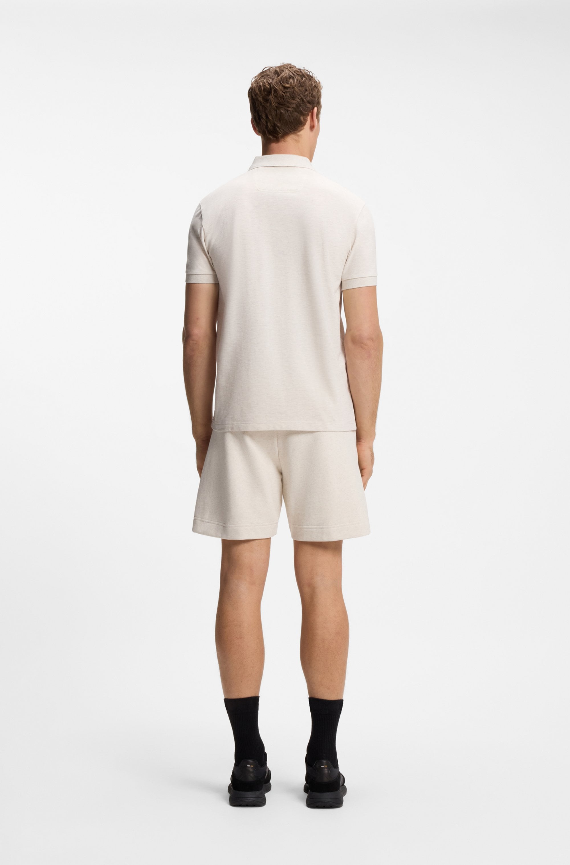 BOSS GREEN Polo »Paddy Structure« Regular Fit, Reine Baumwolle, Logo-Patch