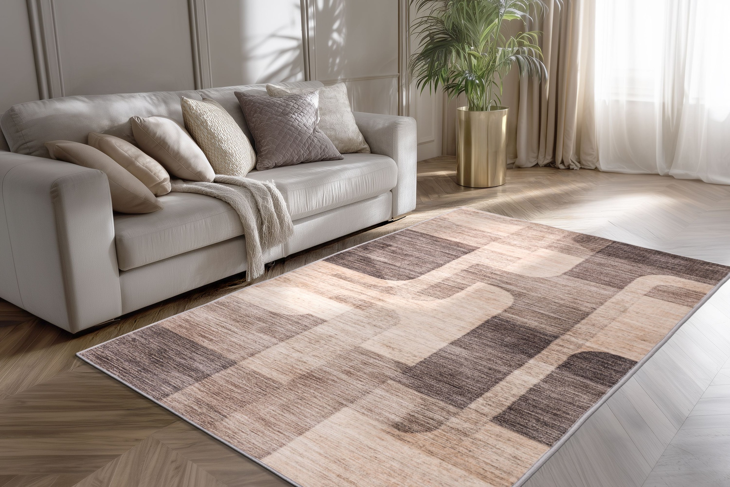Kayoom Tapis »Bluster 225« Rectangulaire 7 mm Höhe poils courts, salon