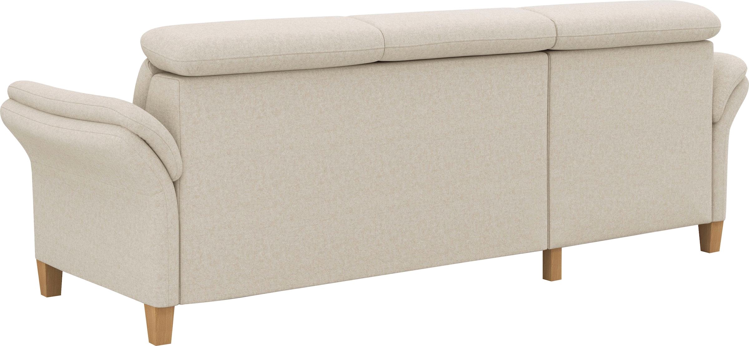 Home affaire Canapé d'angle »Glendale, L-Form« inkl. Kopfteilverstellung, wahlweise mit Vorziehsitz und Bettkasten