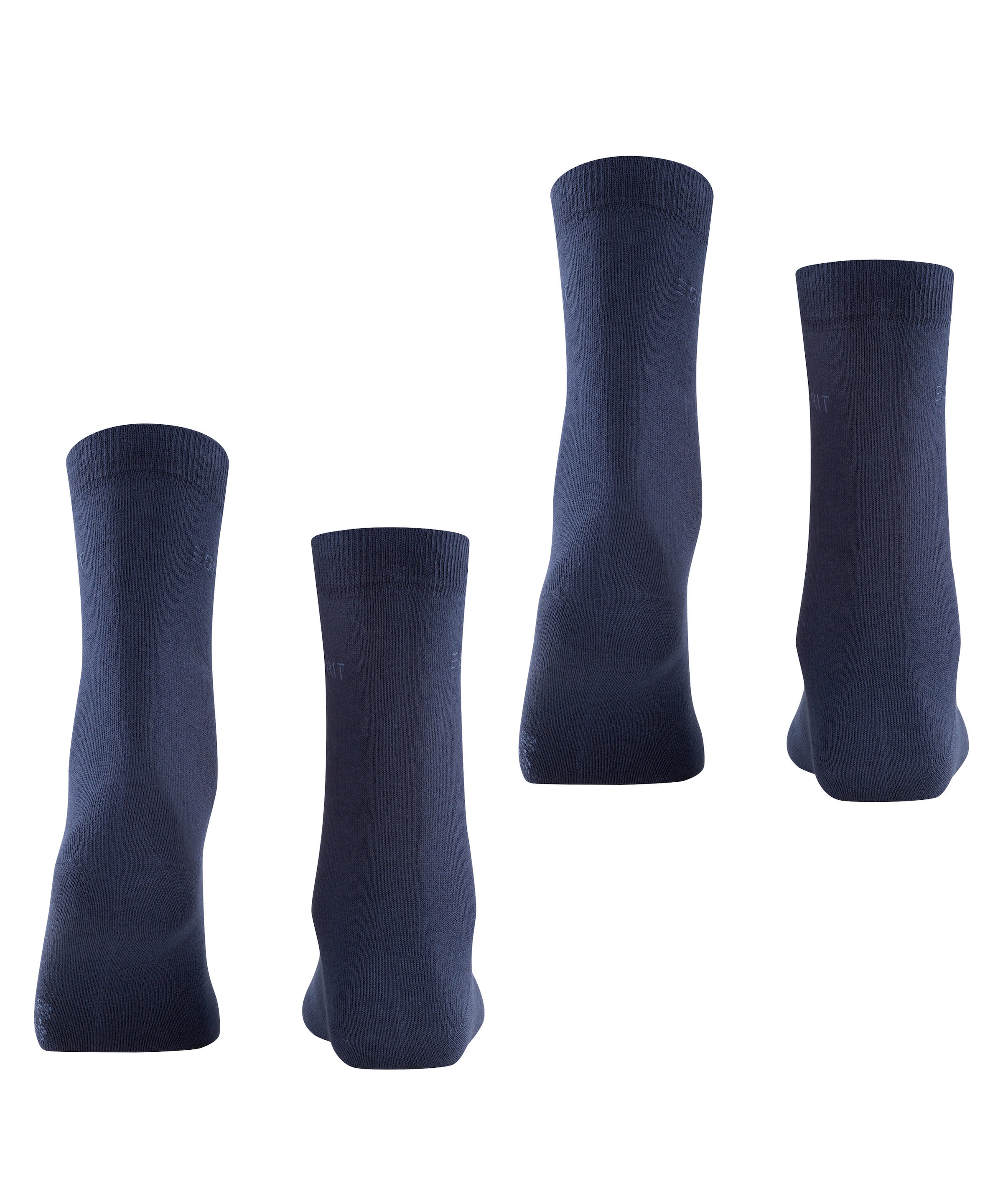 Esprit Chaussettes »Uni« 2 paires, 2 Couple tlg. en matière élastique, respirante, douce, agréable pour la peau