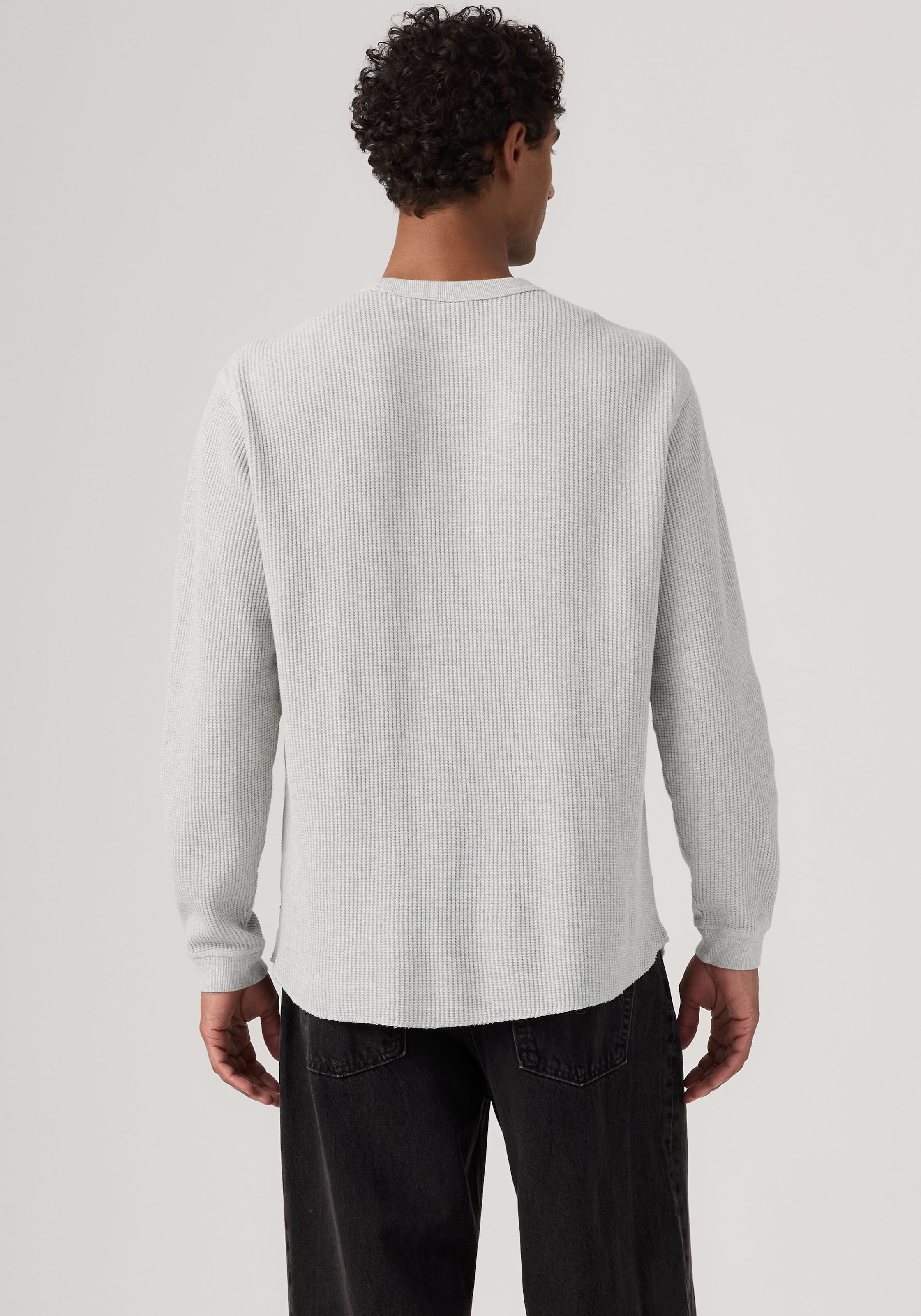 Levi's® Langarmshirt Waffelstrukturmuster