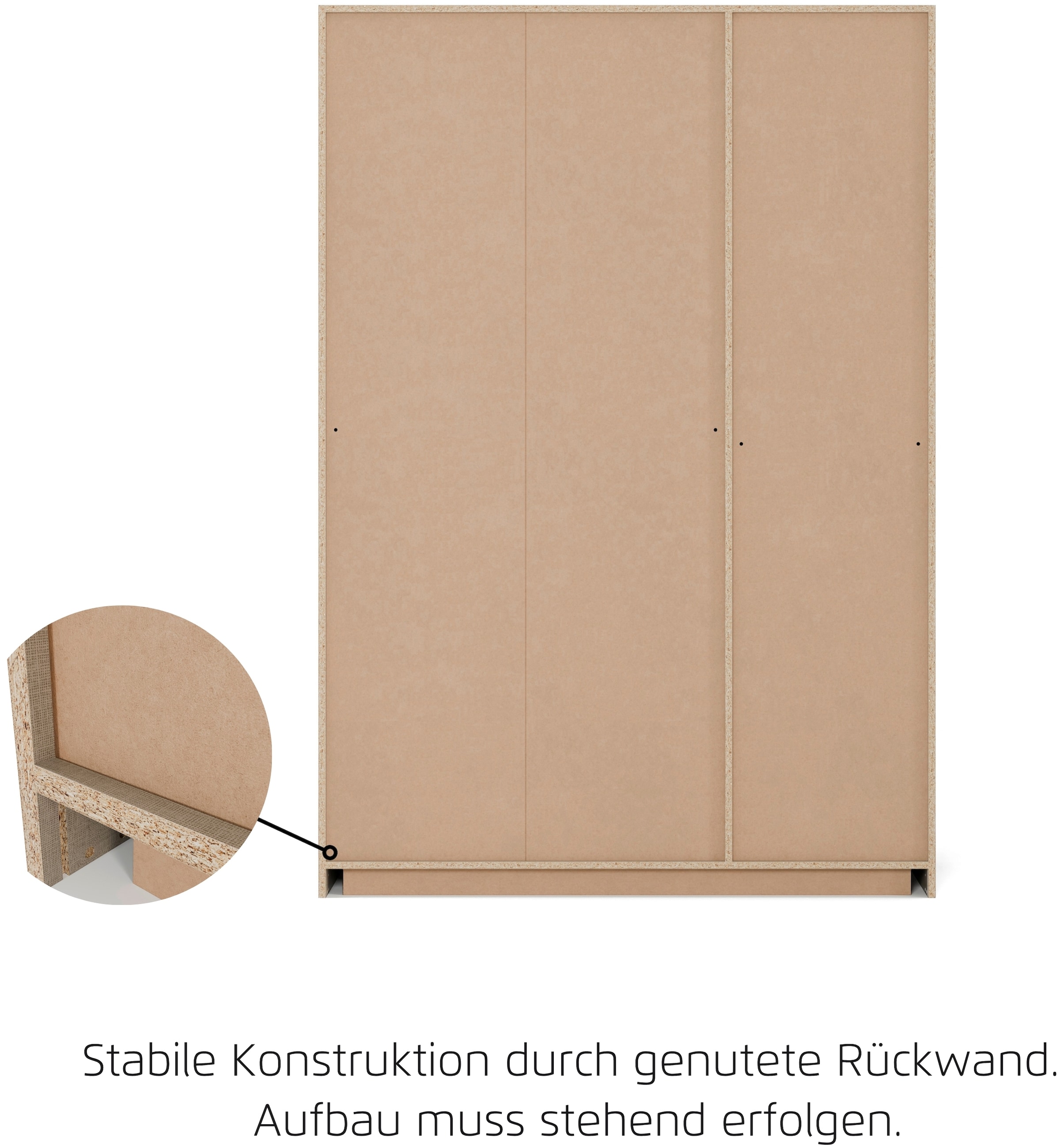 rauch Schwebetürenschrank »Kleiderschrank Drehtürenschrank Schrank Garderobe KRONACH« in 3 Ausstattungen BASIC/CLASSIC/PREMIUM, Breiten 131/175/218/261 cm,  optional ohne, mit 1 oder 2 Spiegel, viel Stauraum MADE IN GERMANY