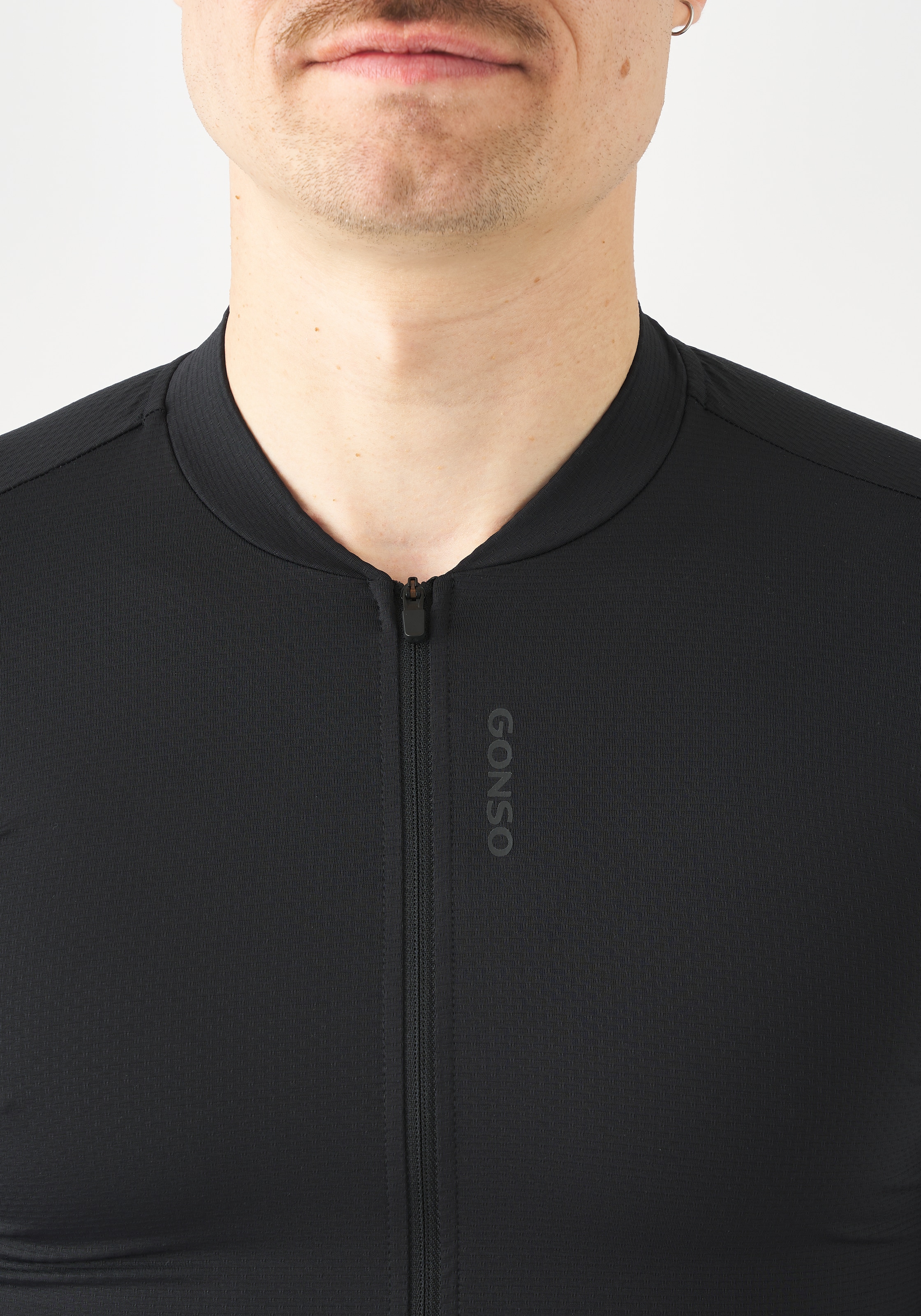 Gonso Radtrikot »SITIVO Jersey Red M« Herren Fahrradtrikot kurzarm, atmungsaktives Trikot mit Rückentasche