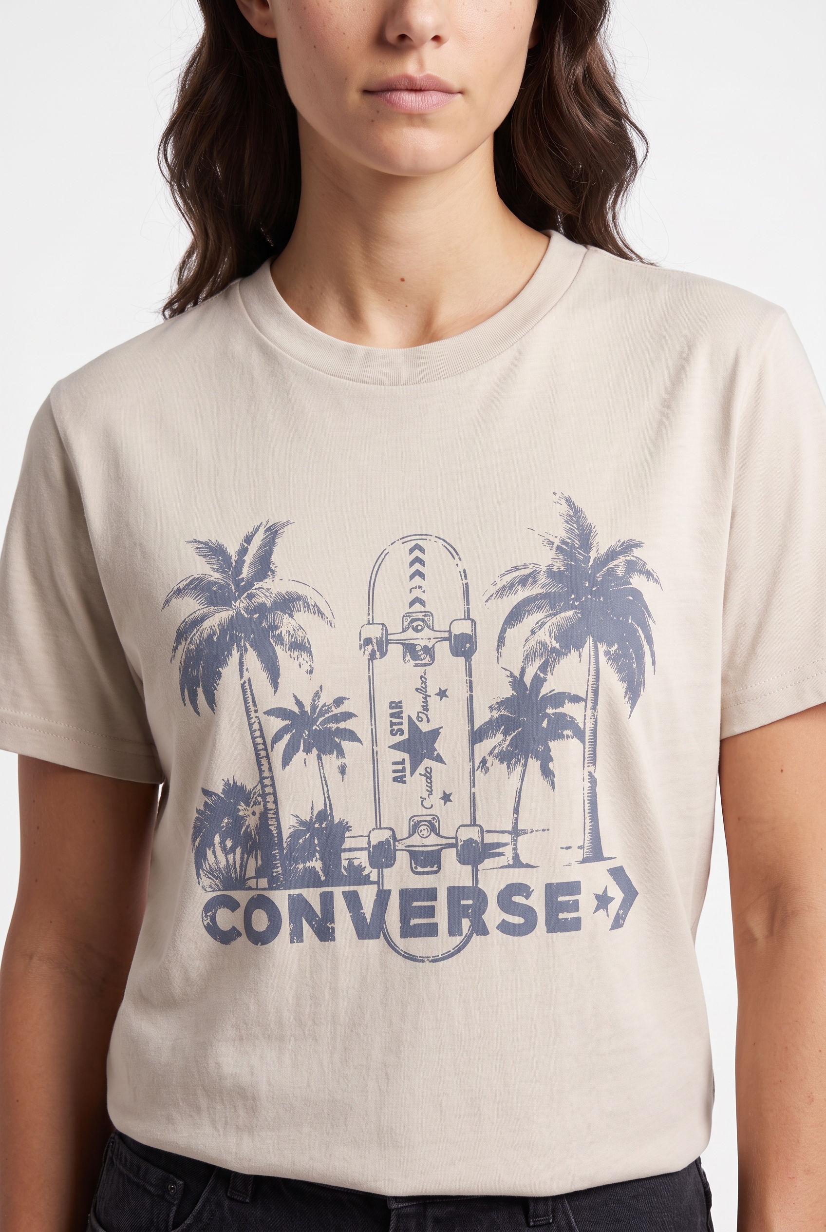 Converse T-Shirt Kurzarm, aus Baumwolle, in normaler Schnittform