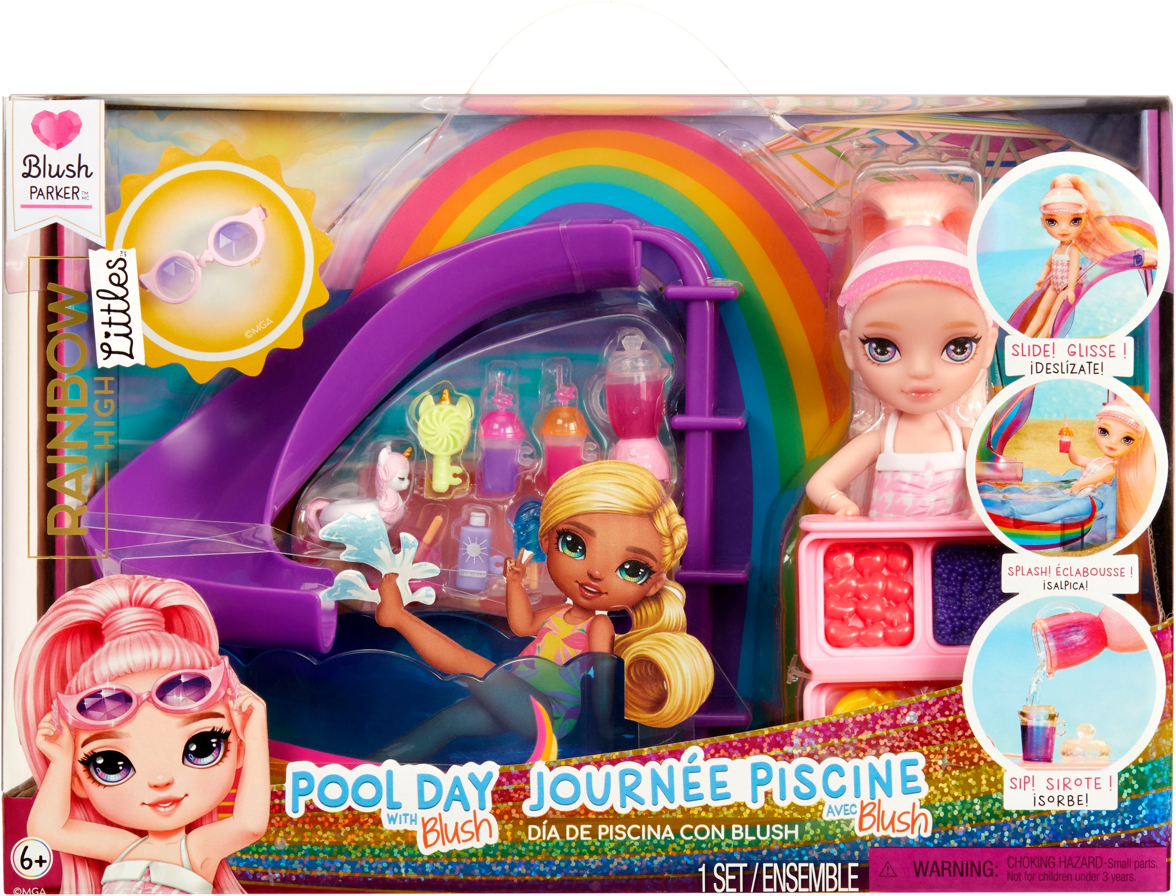 RAINBOW HIGH Minipuppe »Rainbow High Little Pool Day with Blush Playset«