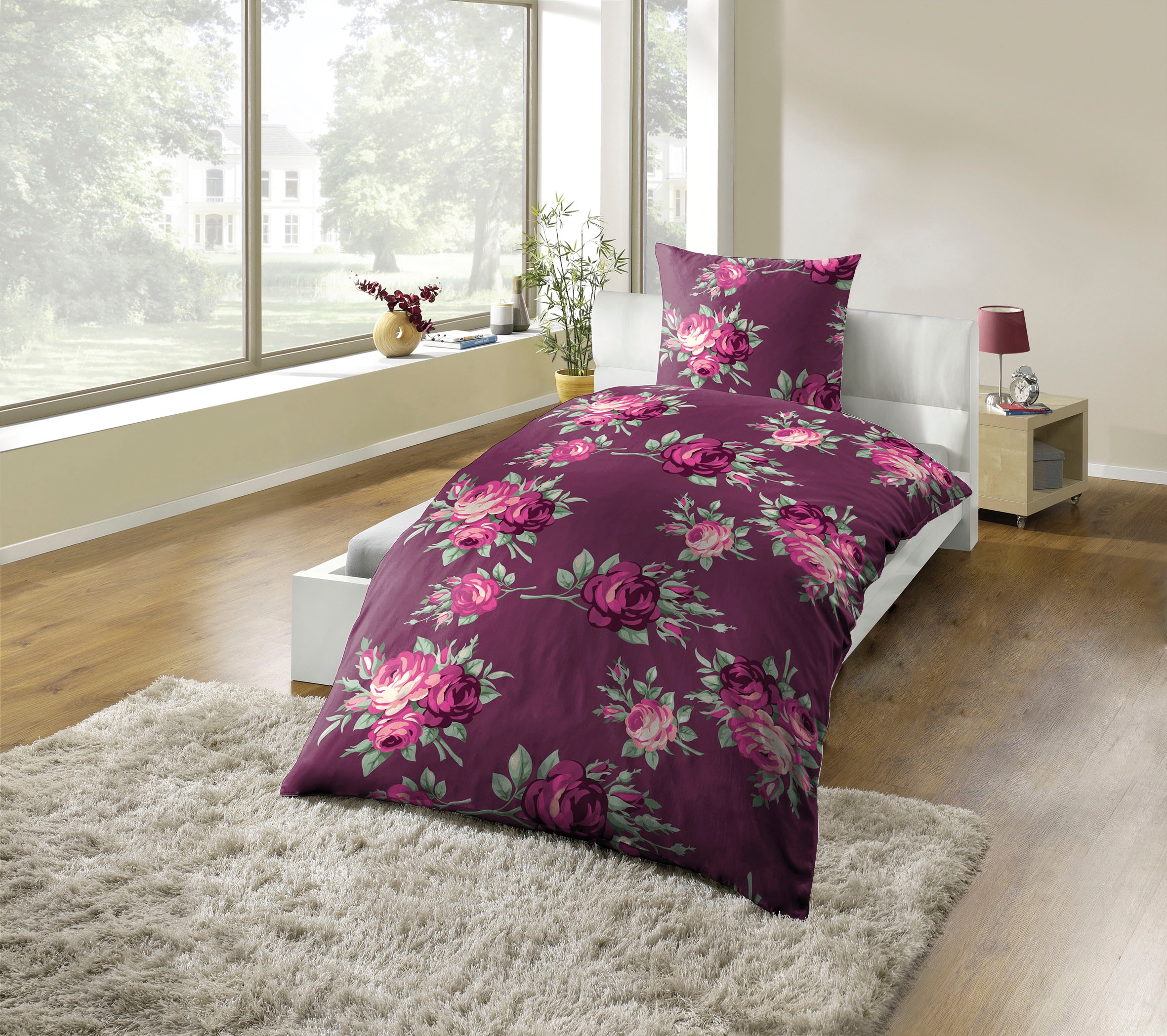 KiNZLER Bettwäsche »Polycotton Flanell« 2 Stk. besonders weich, verschiedene Designs