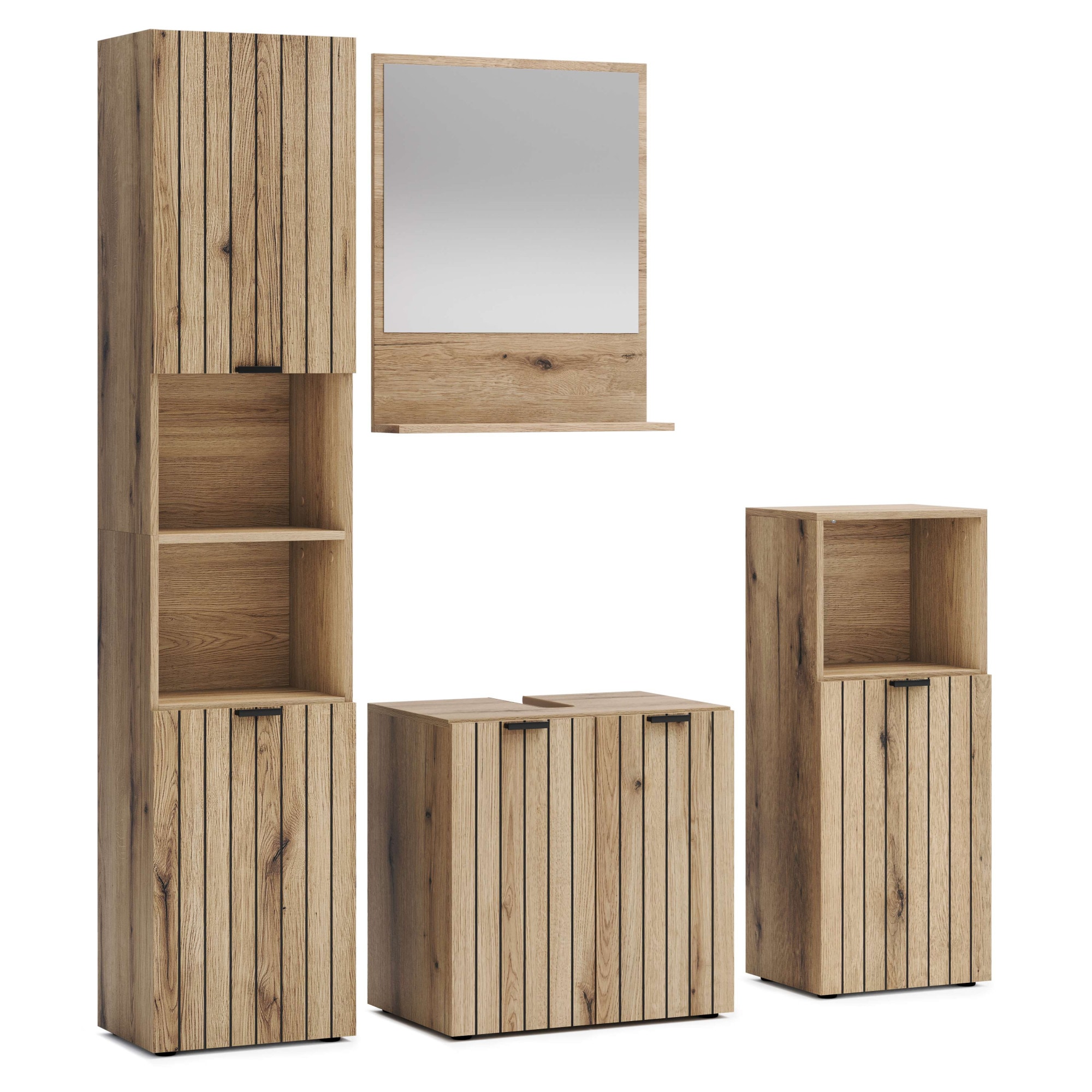 GOODproduct Badmöbel-Set »Baltrum« 4 Stk. tlg.