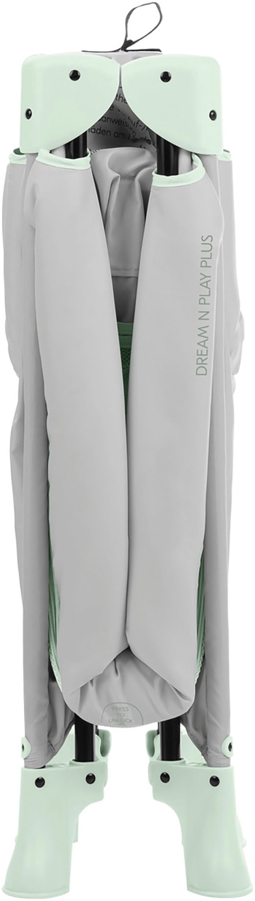 Hauck Baby-Reisebett »Dream N Play Plus, Dusty Mint« Vorderausstieg