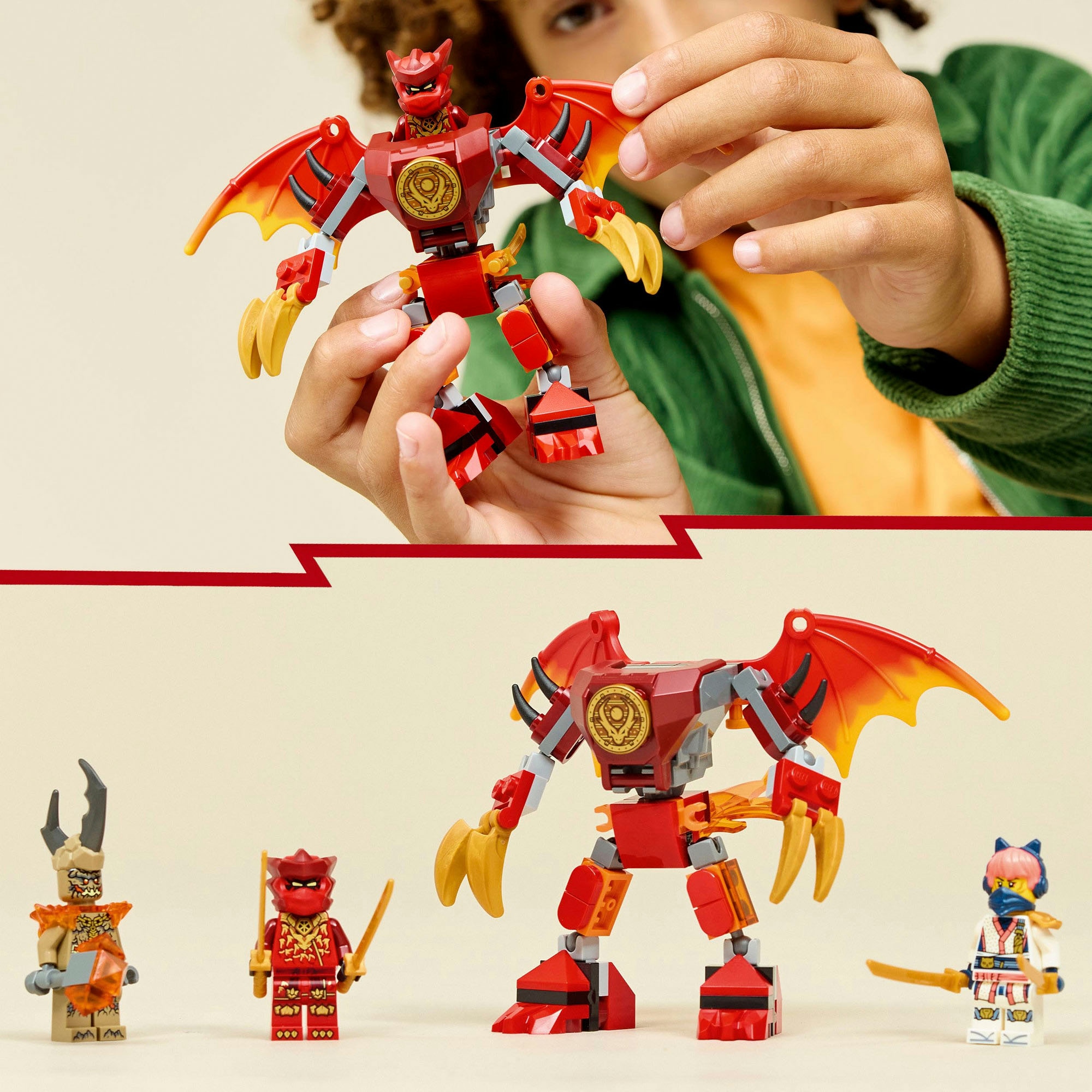 LEGO® Pions de construction »Kais Drachen-Mech Battle Set (71851), LEGO Ninjago«
