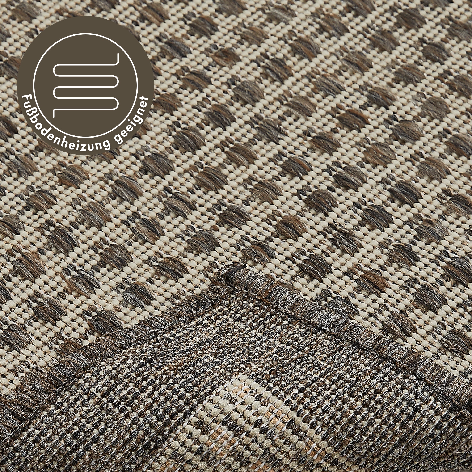 Andiamo Tapis »Savannah« Rectangulaire 4 mm Höhe Flachgewebe, In- und Outdoor geeignet, Wohnzimmer