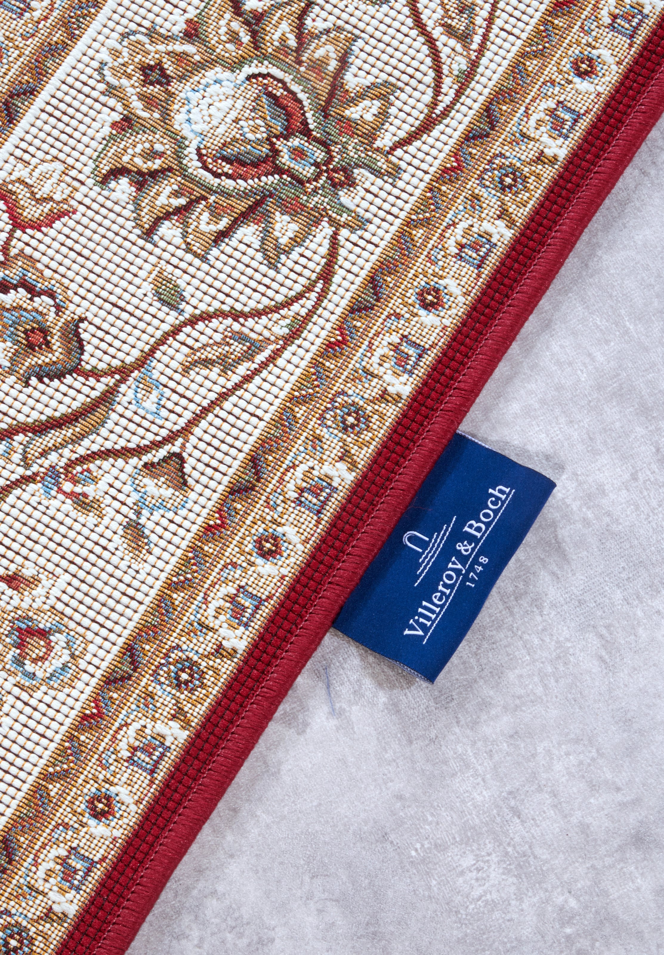 Villeroy & Boch Tapis d'extérieur »Pierre« Rectangulaire 3 mm Höhe Outdoor, tissu plat, résistant aux intempéries, balcon, jardin, classique, terrasse