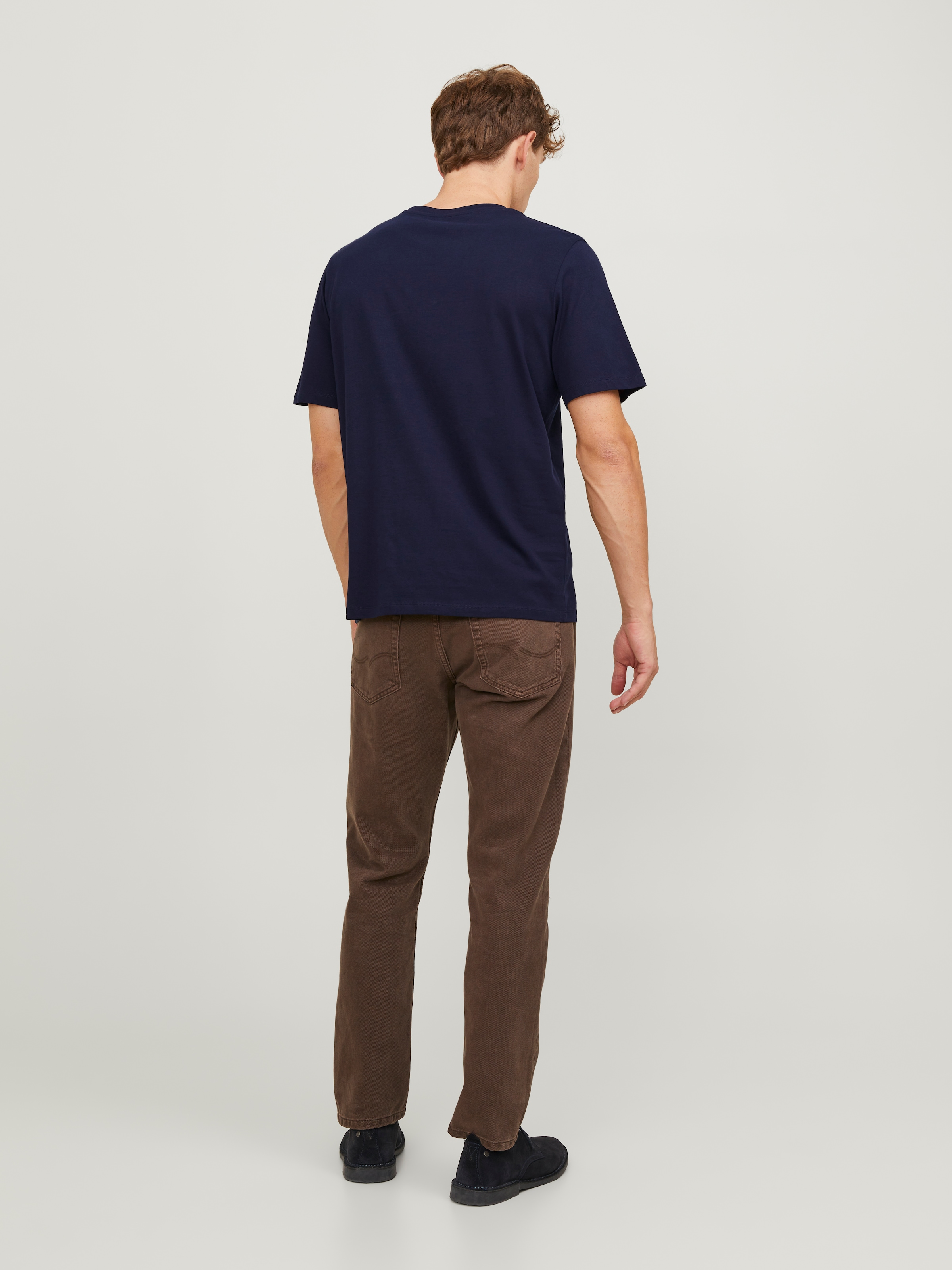 Jack & Jones Shirt à col rond »JJEPAULOS TEE SS CREW NECK NOOS« Baumwollmischung, regular fit