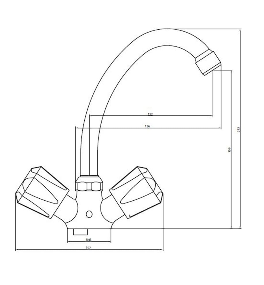 Schütte Robinet de lavabo »Brillant« Robinetterie basse pression, mitigeur lavabo, robinetterie chromée