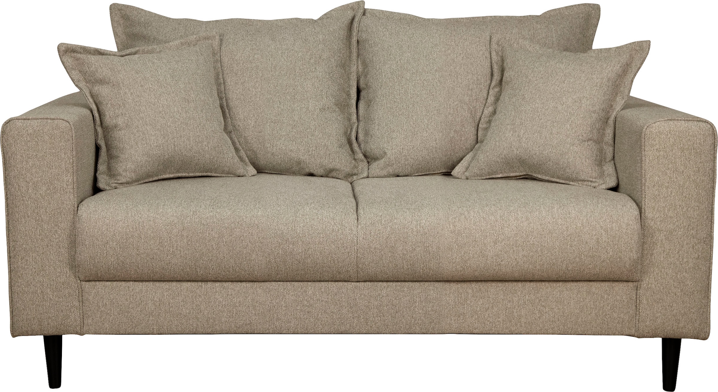 Home affaire 2-Sitzer »VEYRAS, hoher Sitzkomfort, Masse B/T/H:  162/84/76 cm« mit Wellenunterfederung, incl. Rückenkissen und Zierkissen