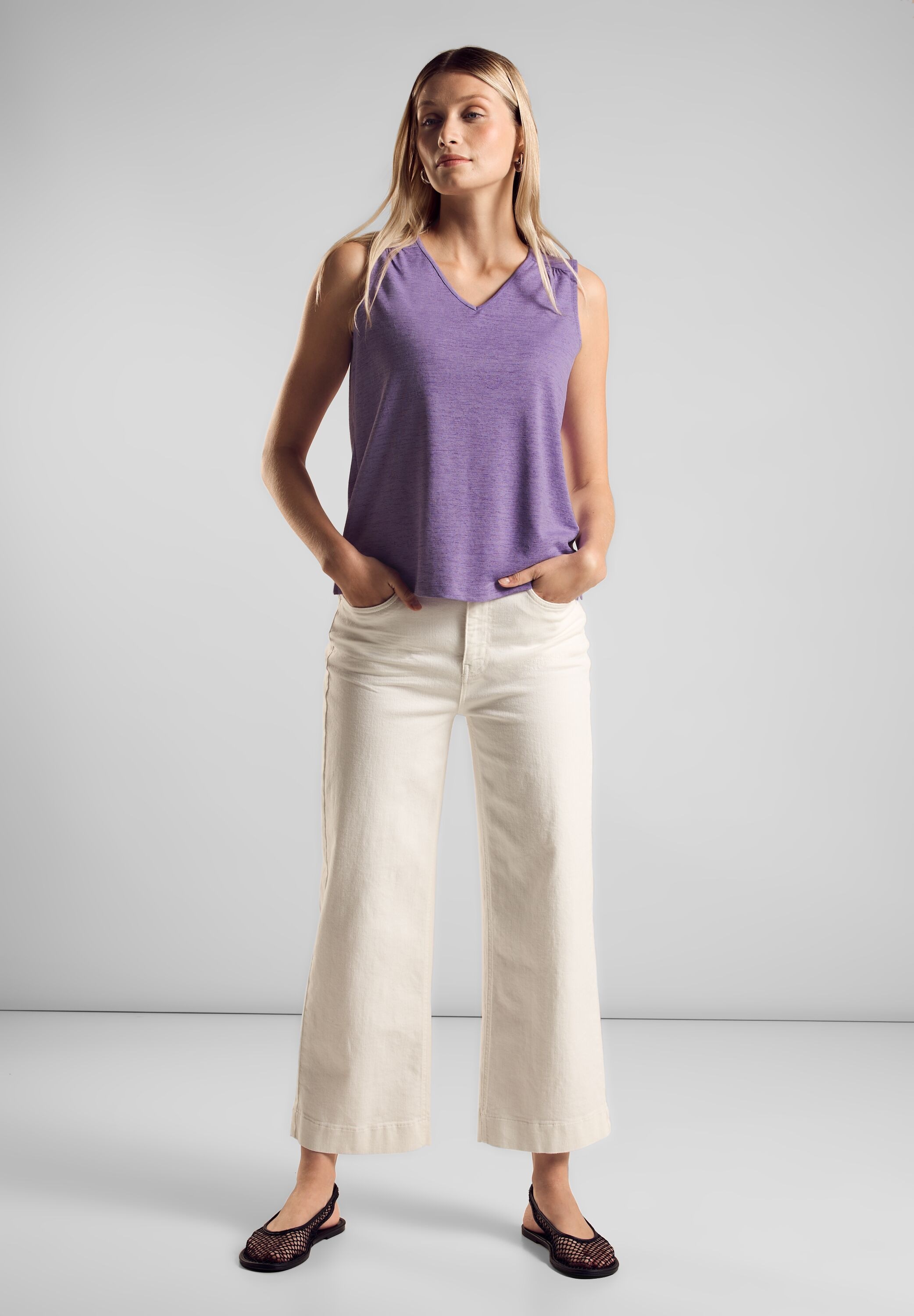 STREET ONE Top en dentelle mit Stickerei