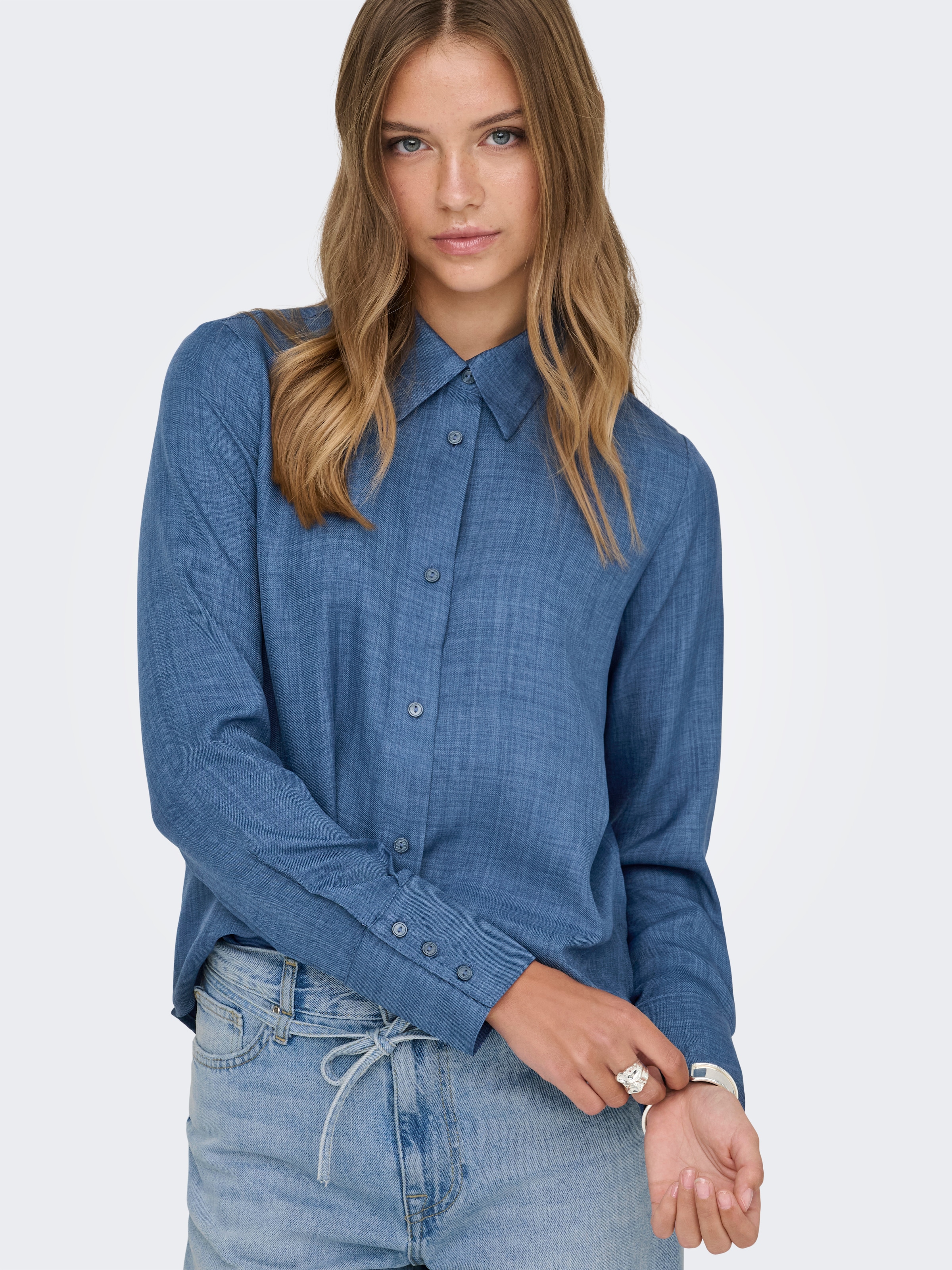 ONLY Hemdbluse »ONLBETTY MELLI LS SHIRT WVN«