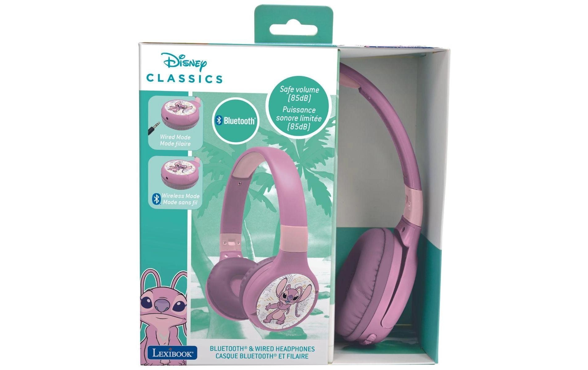 Lexibook® Casque supra-auriculaire »Disney Stitch Angel 2in1 Bluetooth-Kopfhörer«
