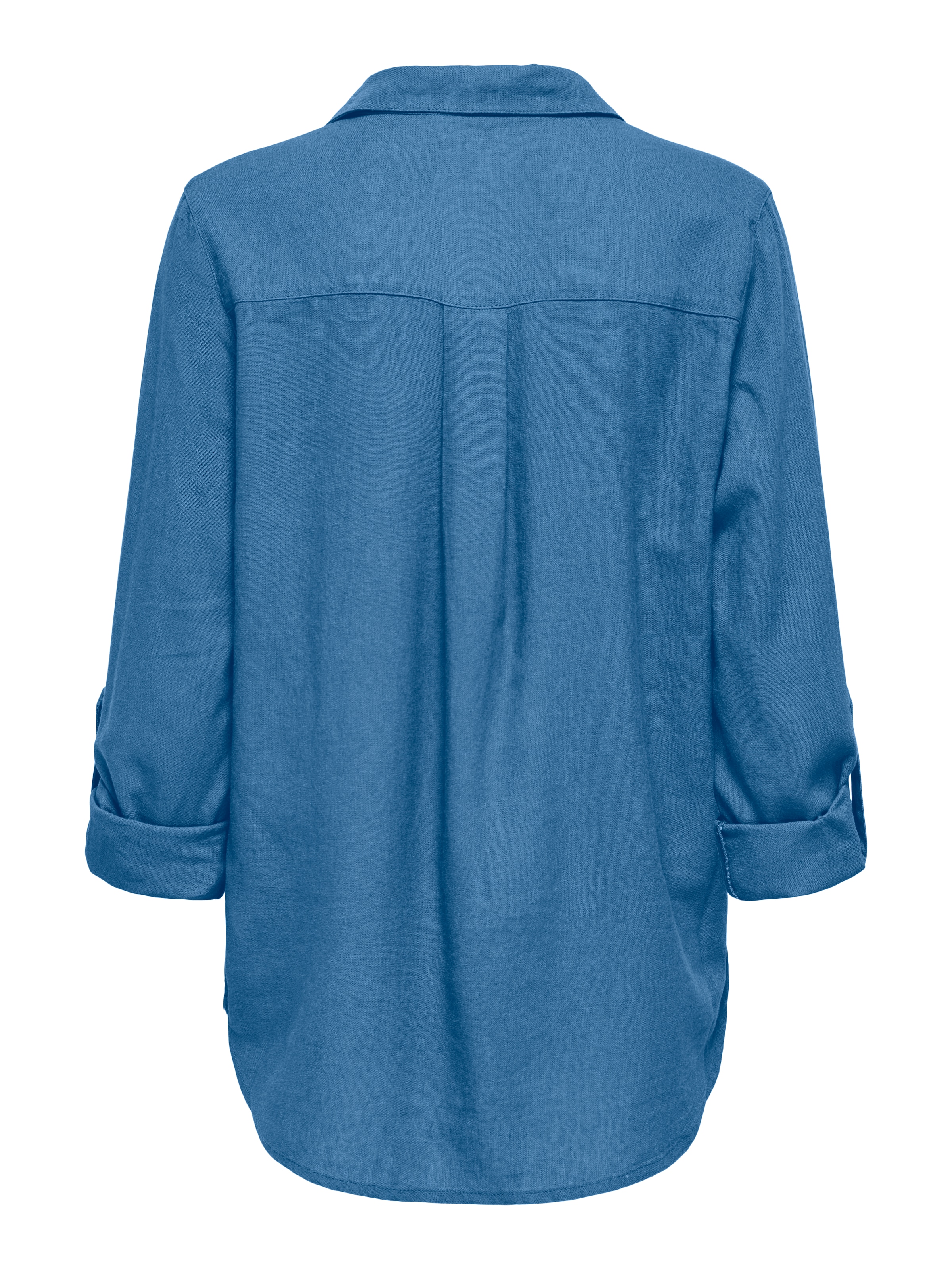 ONLY Blouse chemise »ONLGOA 3/4 STRAP LINEN BL SHIRT CC PNT« avec lin, poignets retournables