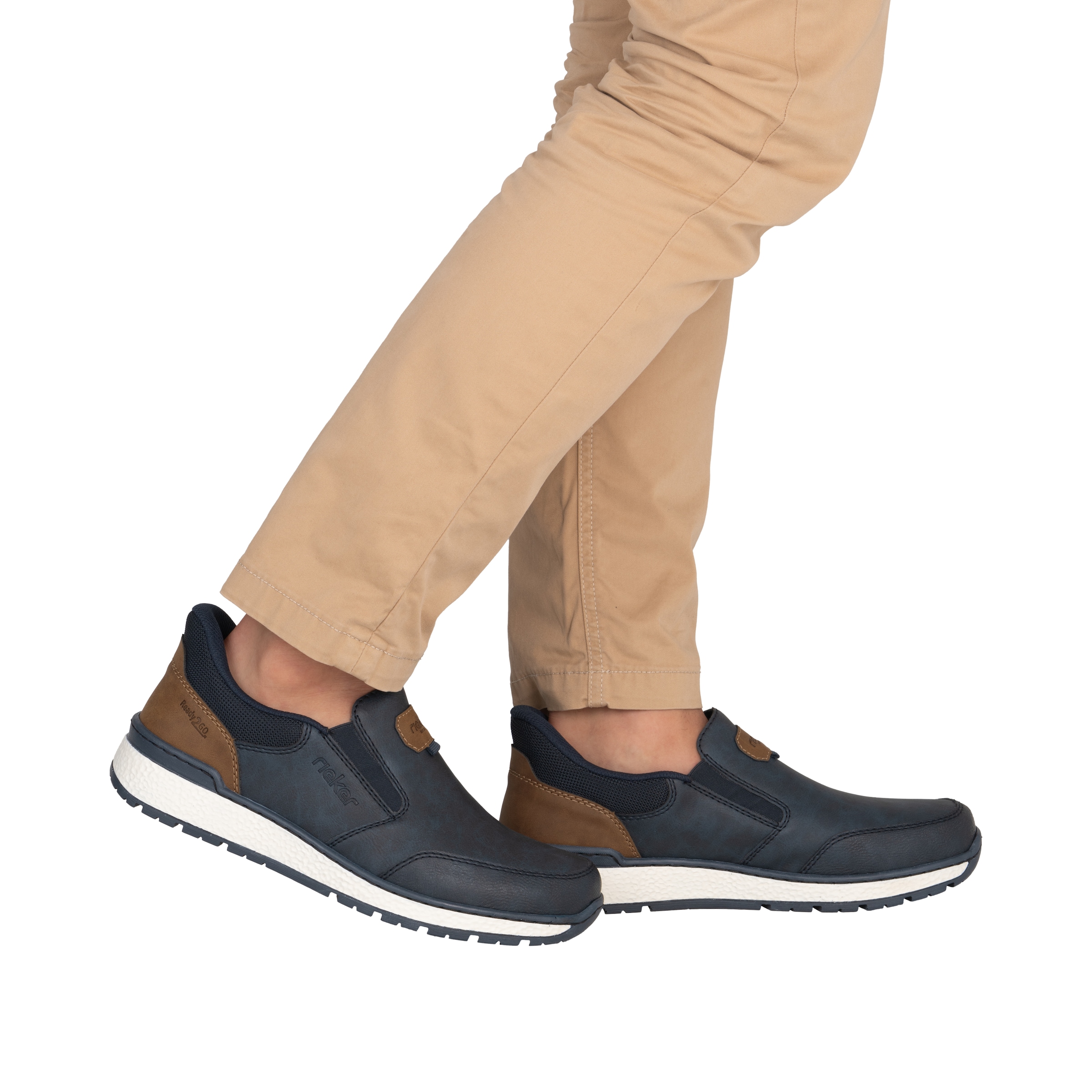 Rieker Slipper »Ready2GO«  chaussure à enfiler, chaussure basse, sneaker slip-on avec inserts stretch