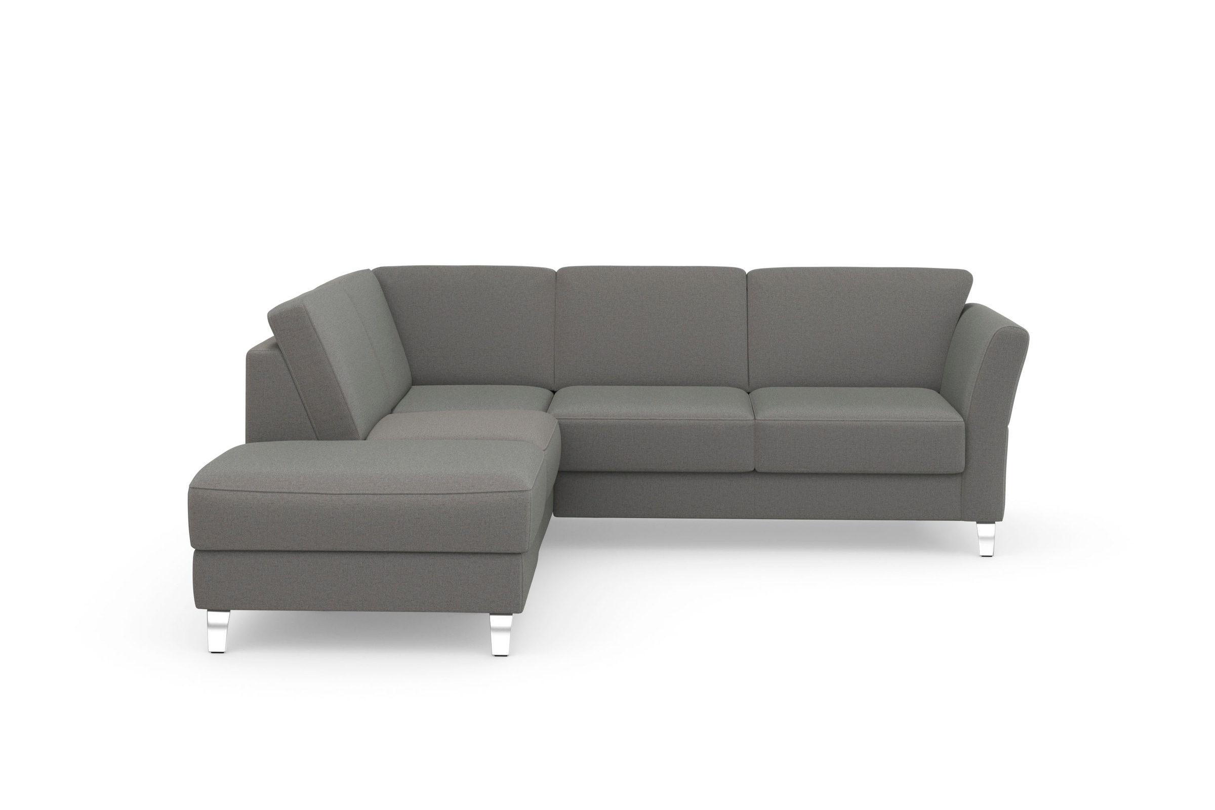 sit&more Ecksofa »Visby L-Form« Wahlweise mit Bettfunktion und Stauraum, frei im Raum stellbar