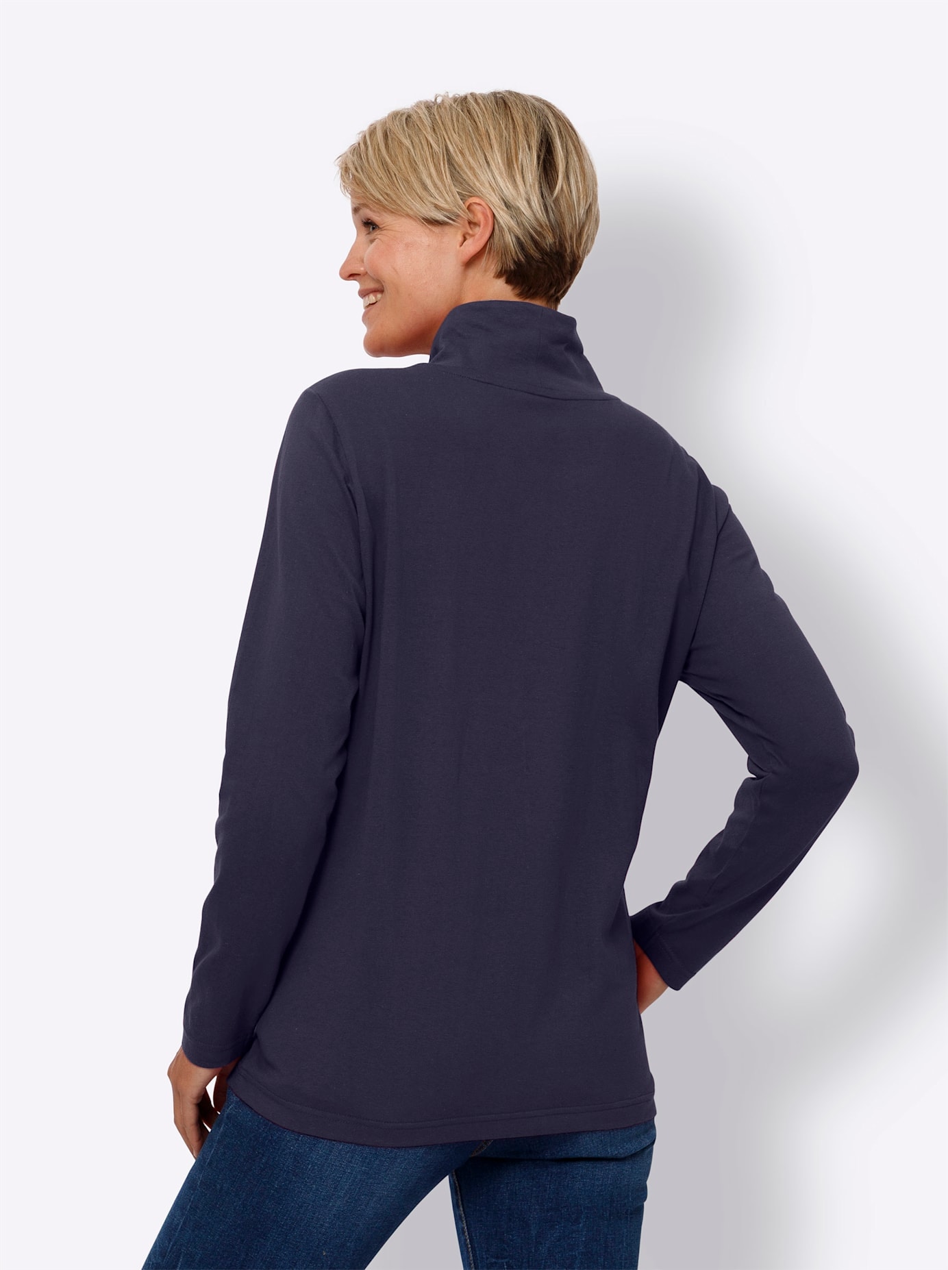 Classic Basics T-shirt à col montant »Langarm-Shirt« 1 cuis