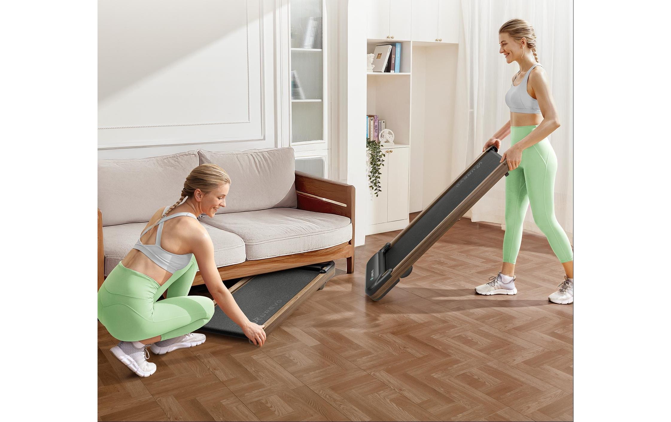   Tapis de course »Urevo SpaceWalk E4W« Messwerte: Schritte, Distanz, Geschwindigkeit, Kalorienverbrauch, Zeit