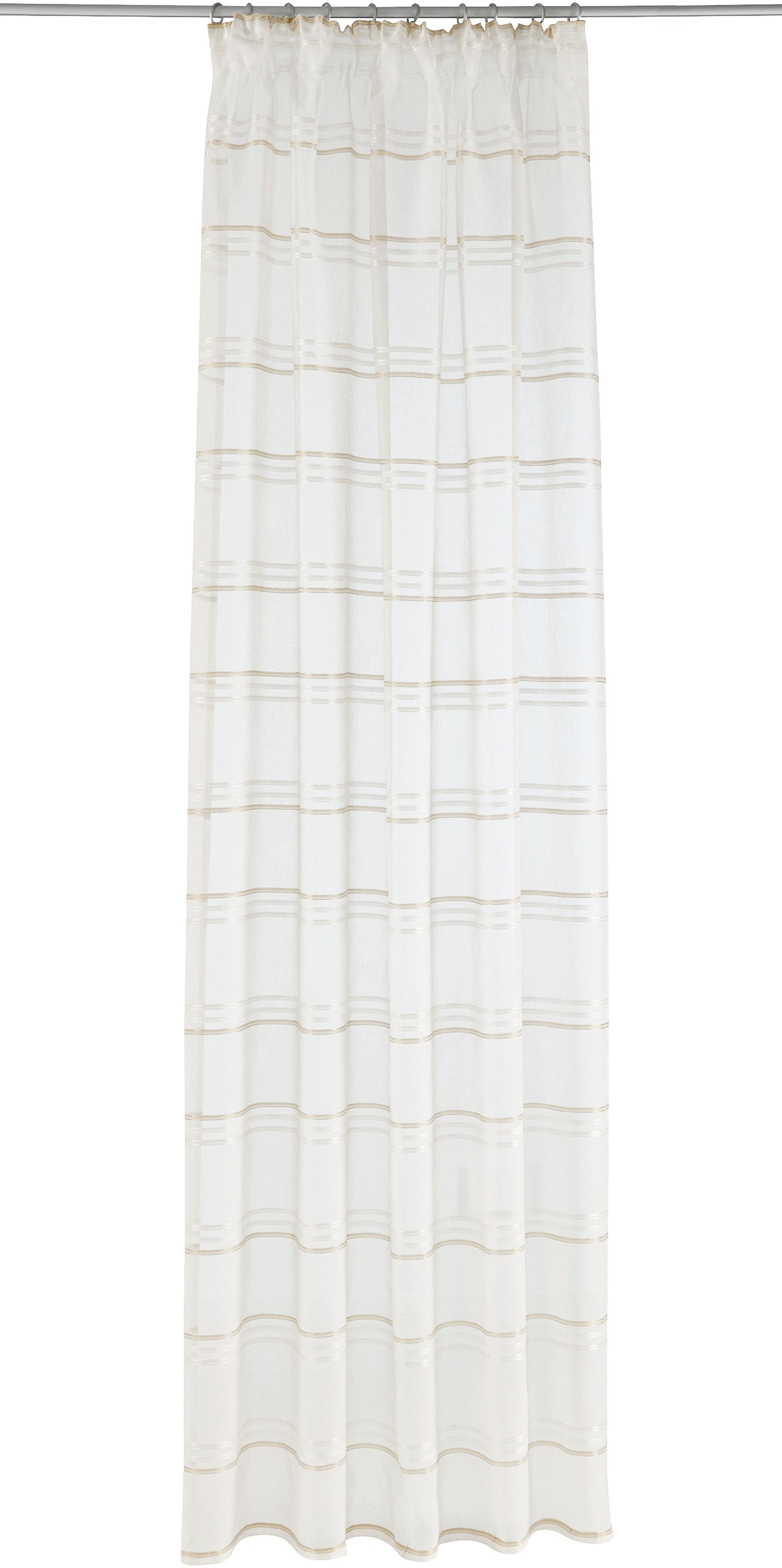 GOODproduct Rideau »Sirii« Bande multifonctionnelle 1 cuis tlg. Halbtransparent, angenehme Haptik, mit Querstreifen, modern