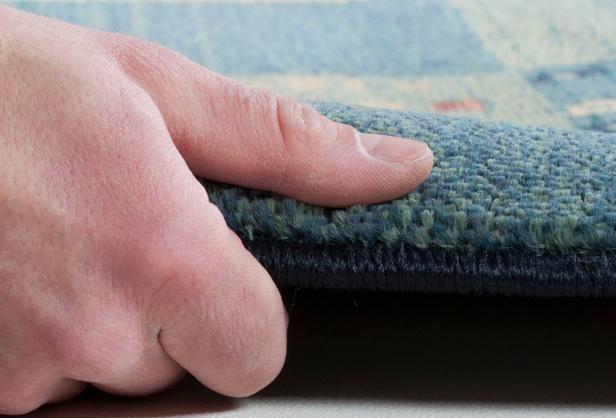 THEKO Tapis »Gabiro 2274« Rectangulaire 10 mm Höhe Velours ras, design patchwork, salon