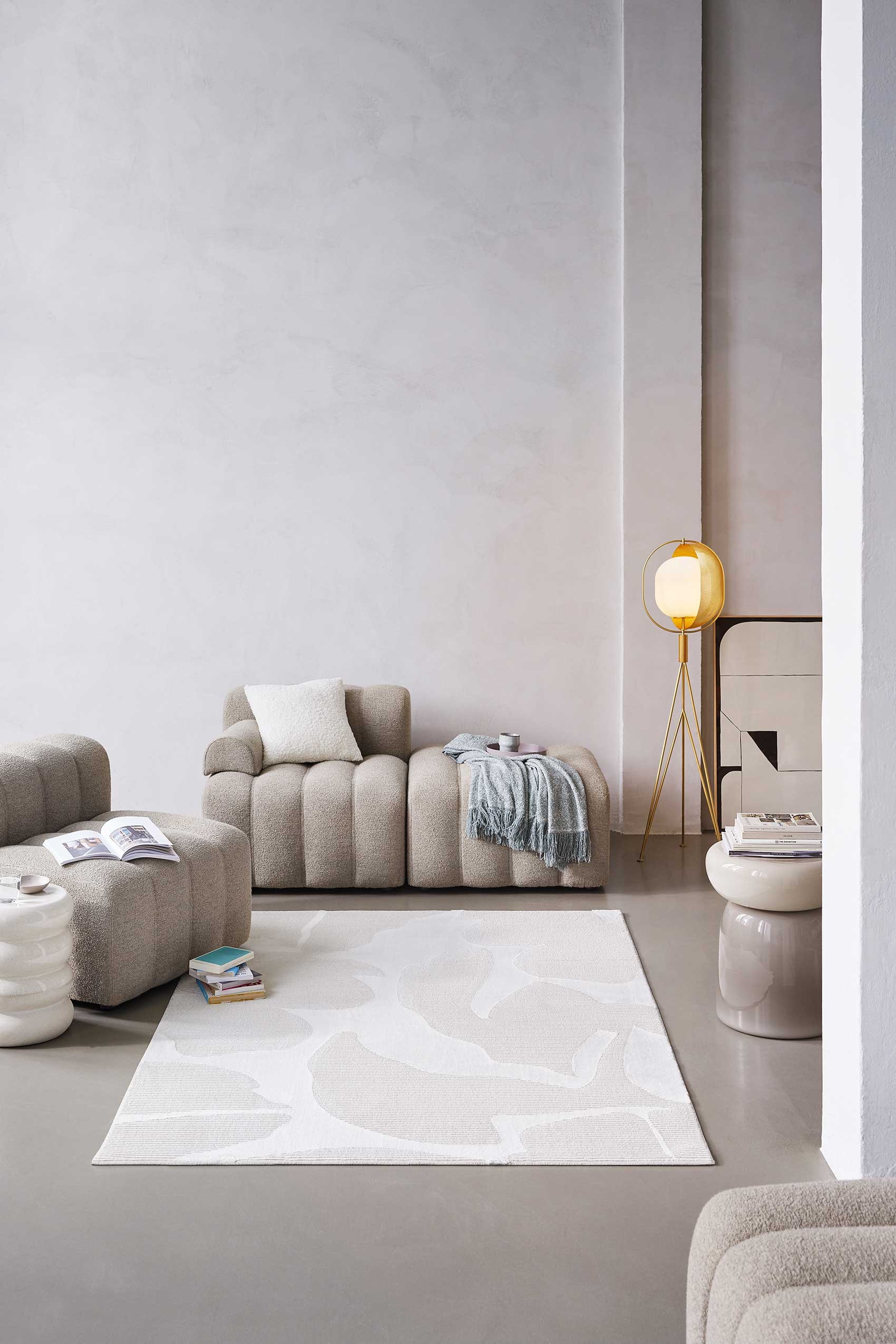 Esprit Tapis »Sara« Carré 12 mm Höhe Kurzflorteppich, gewebt, floral, modern, Wohnzimmer, trendig