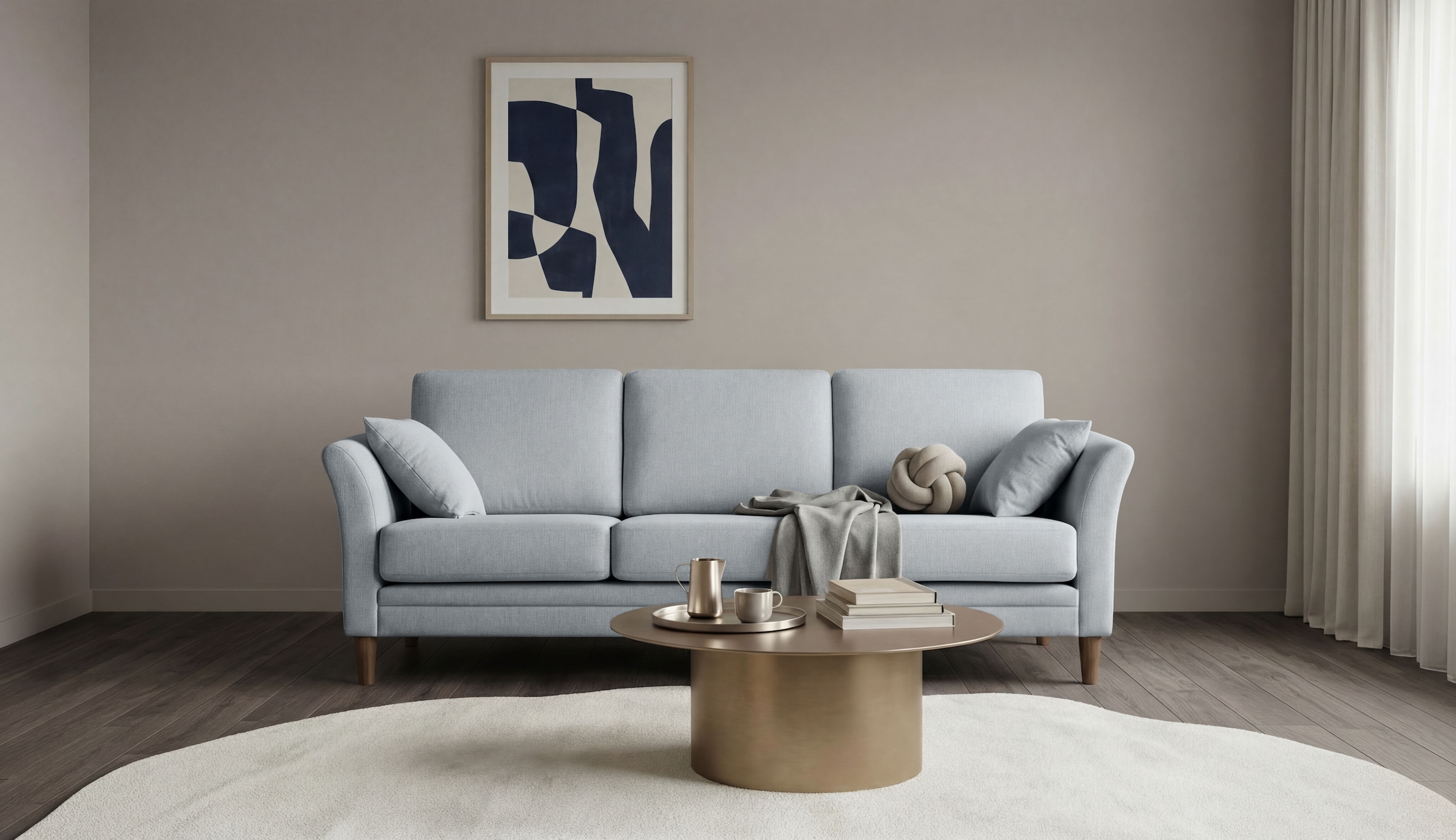 Home affaire 3-Sitzer »Arellano, Breite 217 cm« klassisches Design, 2 Zierkissen inklusive, Webstoff fein