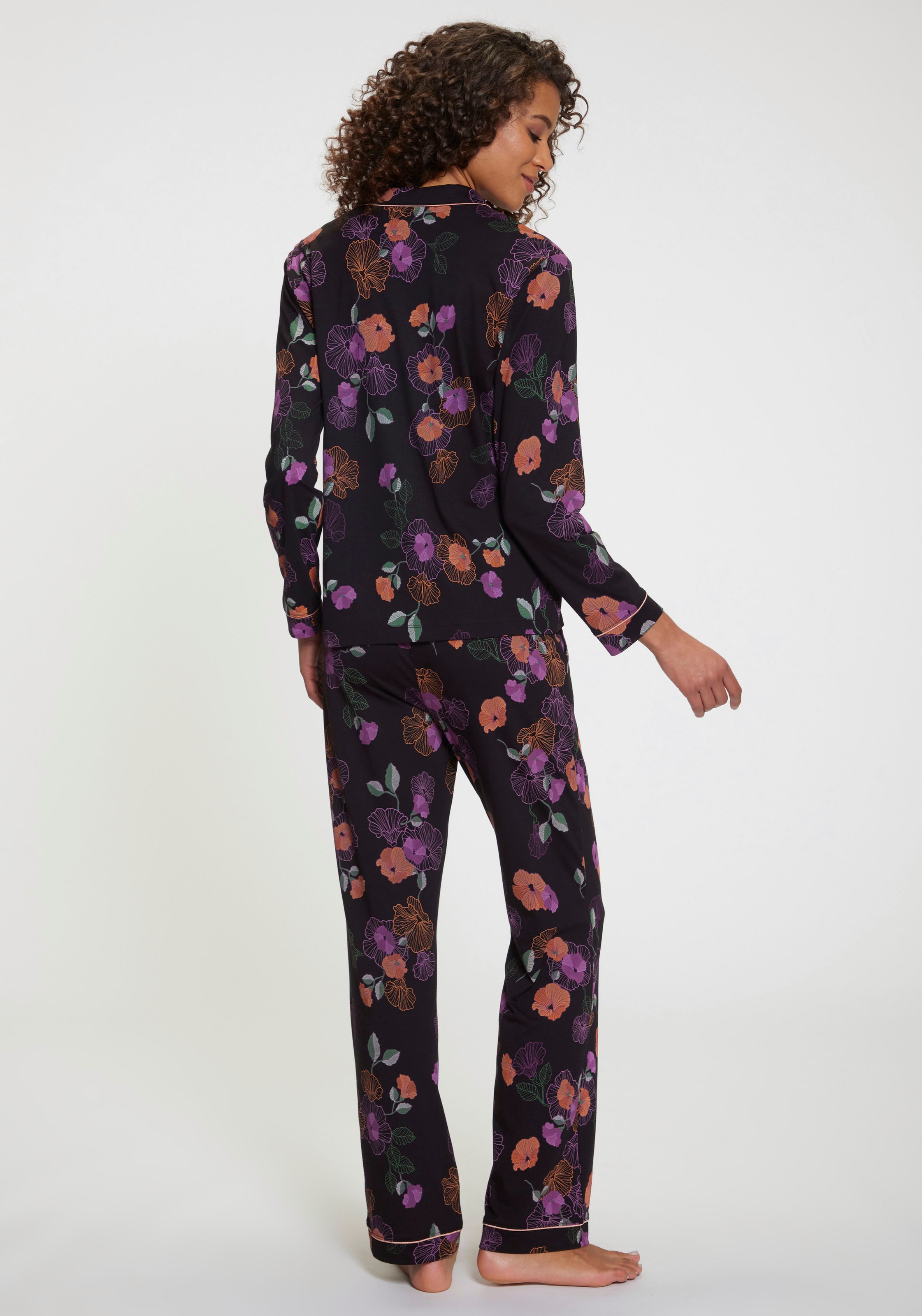 Vivance Dreams Pyjama 2 tlg. mit Blumen-Druck