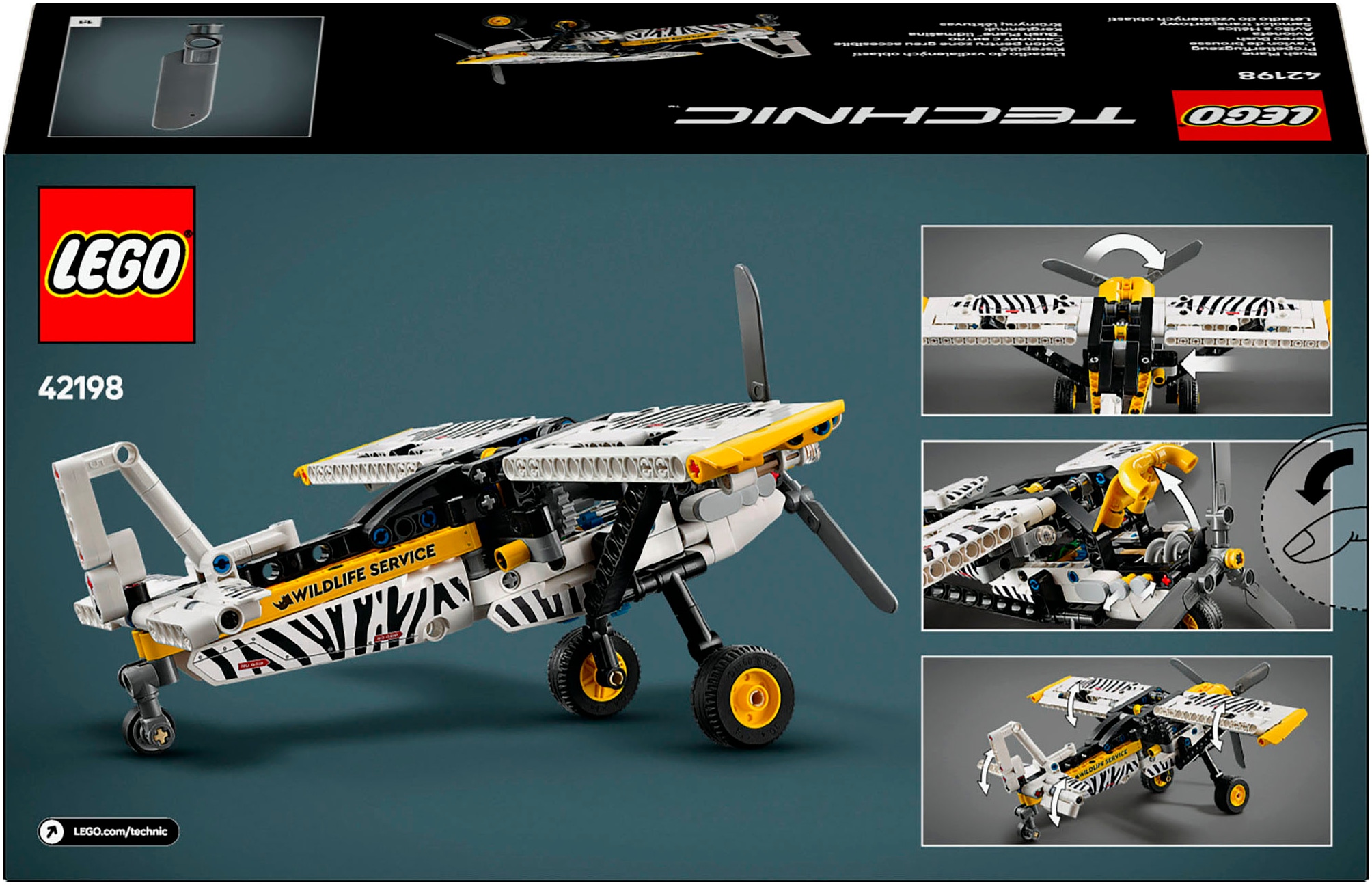 LEGO® Konstruktionsspielsteine »Propellerflugzeug (42198), LEGO Technic« Made in Europe