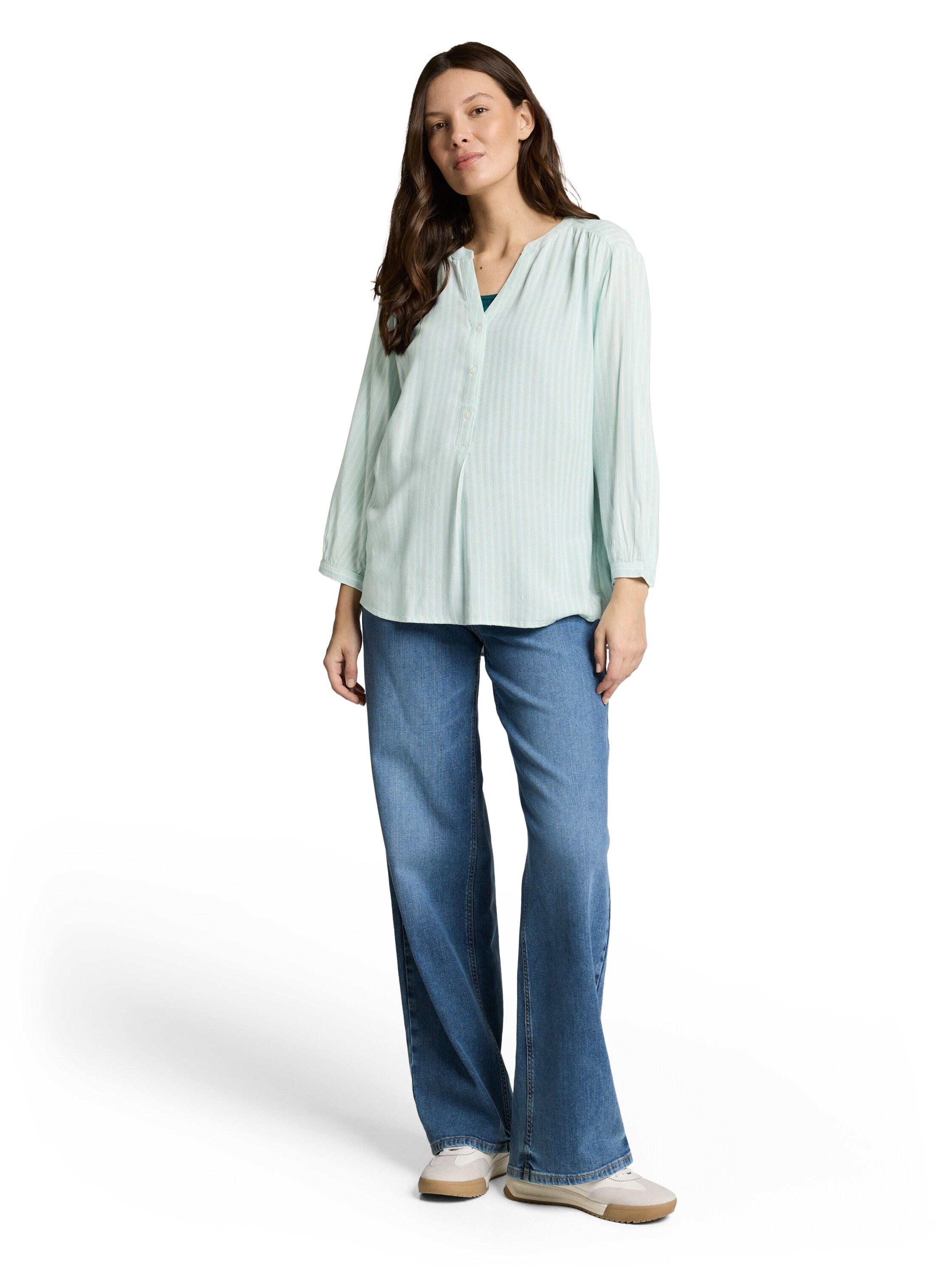 TOM TAILOR Klassische Bluse mit Streifen Muster
