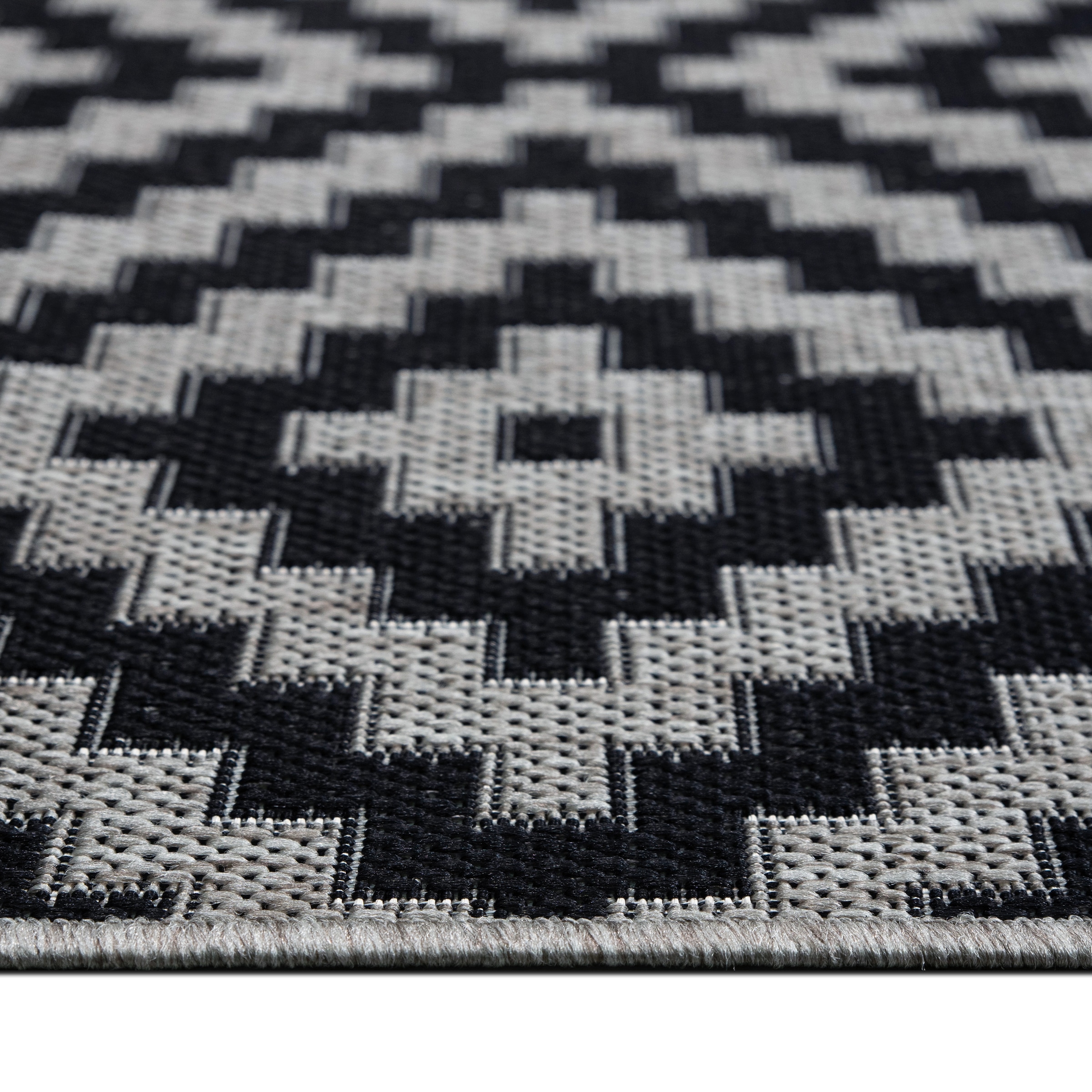 my home Tapis »Cordoba auch als Läufer erhältlich« Rectangulaire 3 mm Höhe In- und Outdoor geeignet, Sisal-Optik, Wetterfest & UV-beständig, Boho