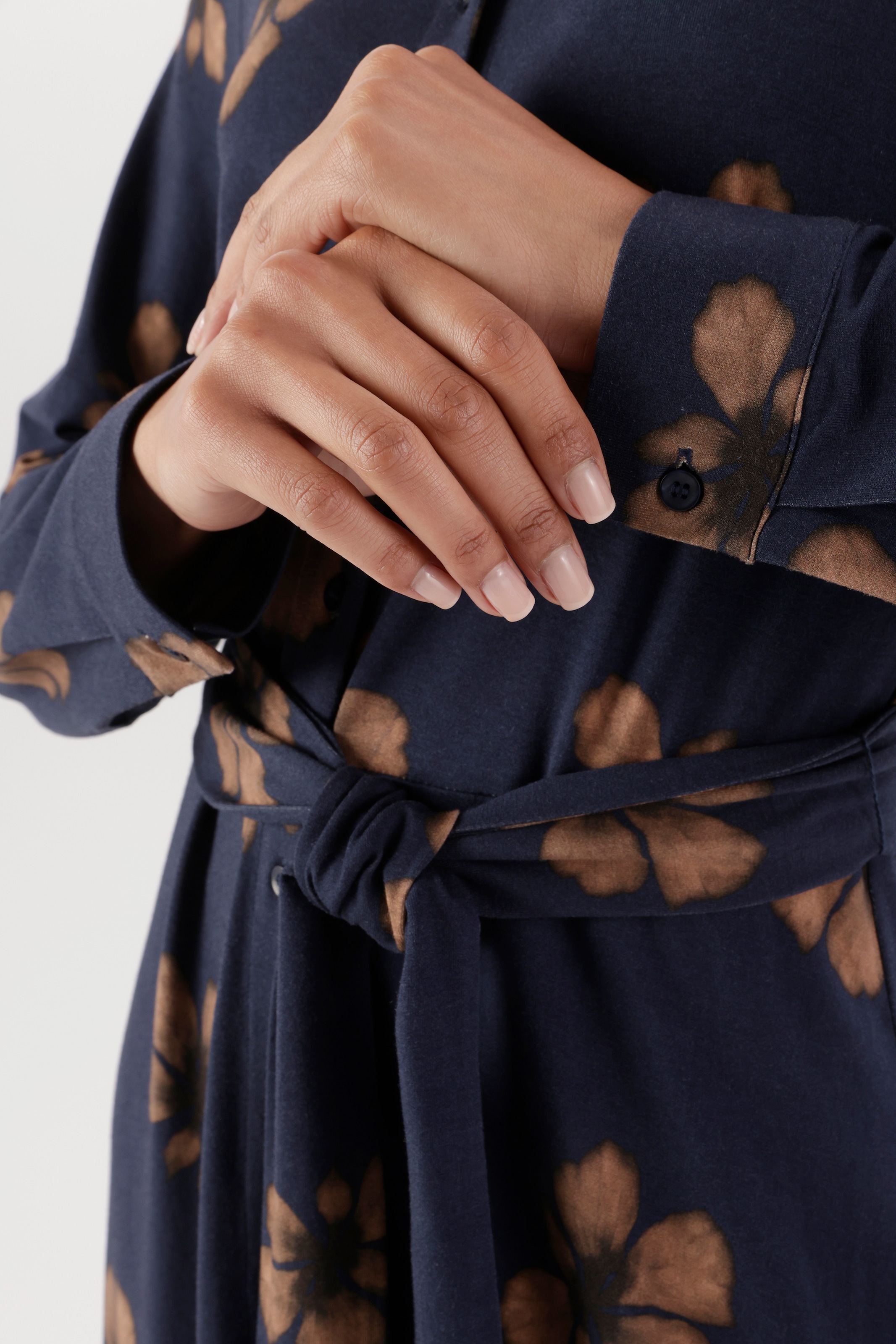 Aniston SELECTED Robe midi avec imprimé fleurs et lien amovible - NOUVELLE COLLECTION