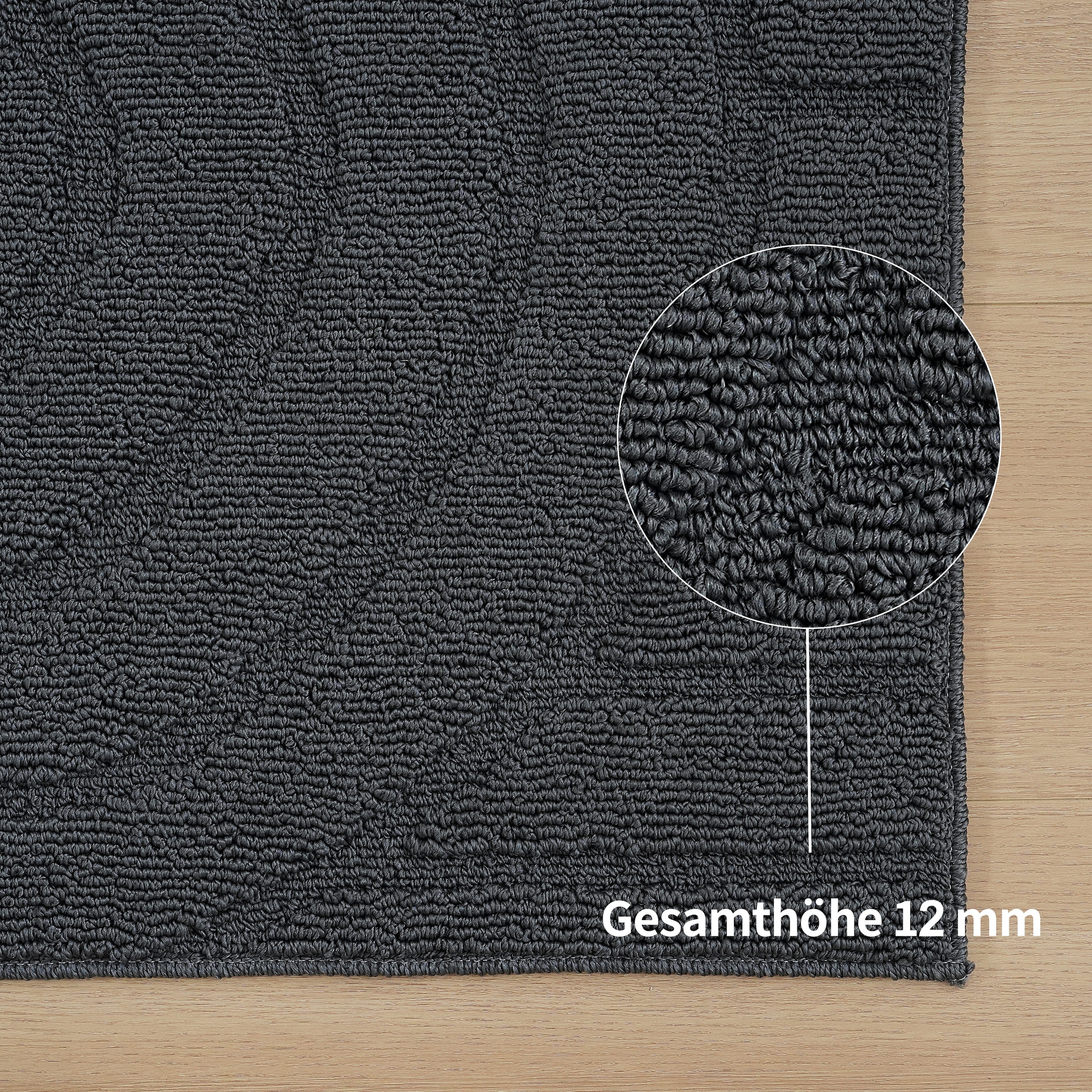 GOODproduct Teppich »Neele, Boho-Design, Hoch-Tief, waschbar« rechteckig 12 mm Höhe 3D Optik, Skandinavisch, Designteppich, Wohnzimmer, Schlafzimmer