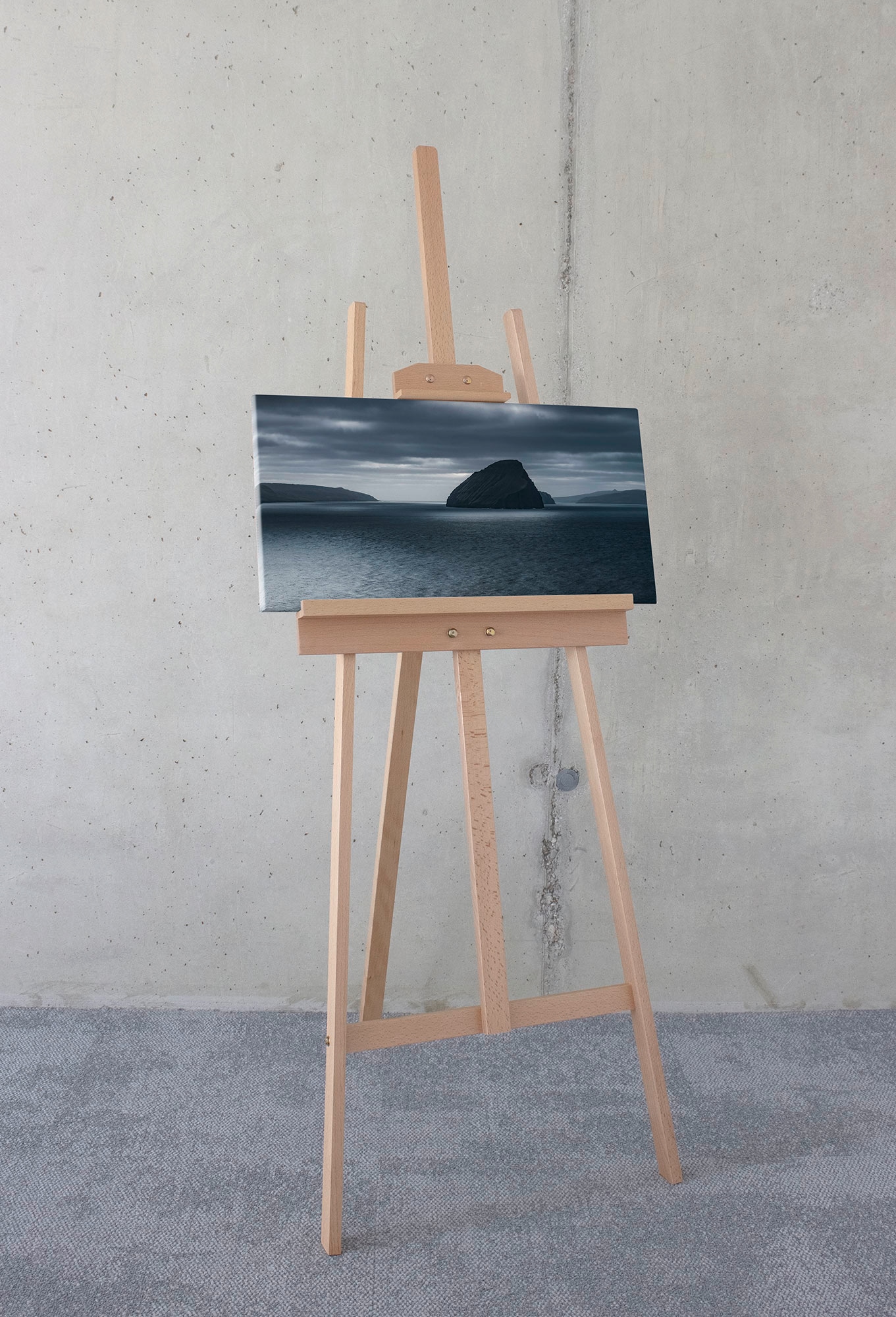 Komar Tableau sur toile »Silver Sea - Grösse 60 x 30 cm« Packung, 1 cuis tlg. Keilrahmenbild mi Echtholzrahmen