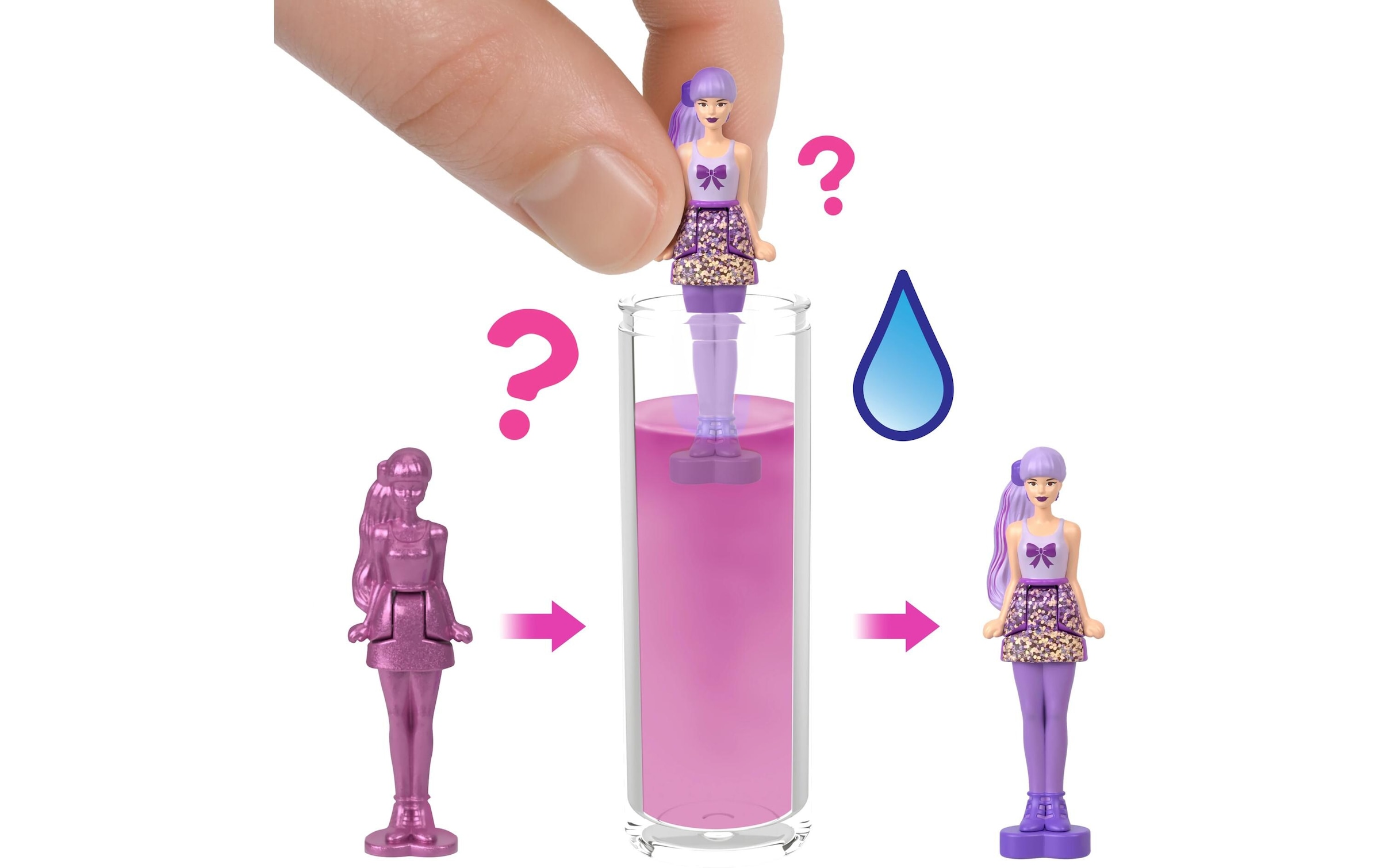 Barbie Anziehpuppe »Mini BarbieLand Color Reveal assortiert«