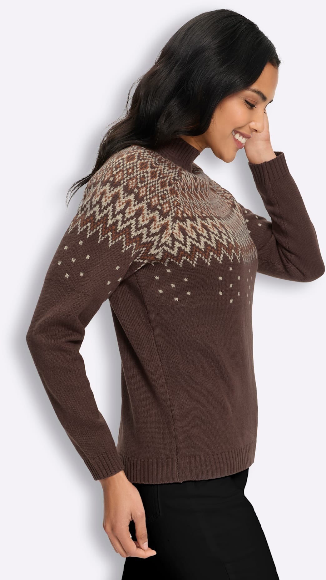 Classic Basics Pull à col montant »Stehkragen-Pullover«