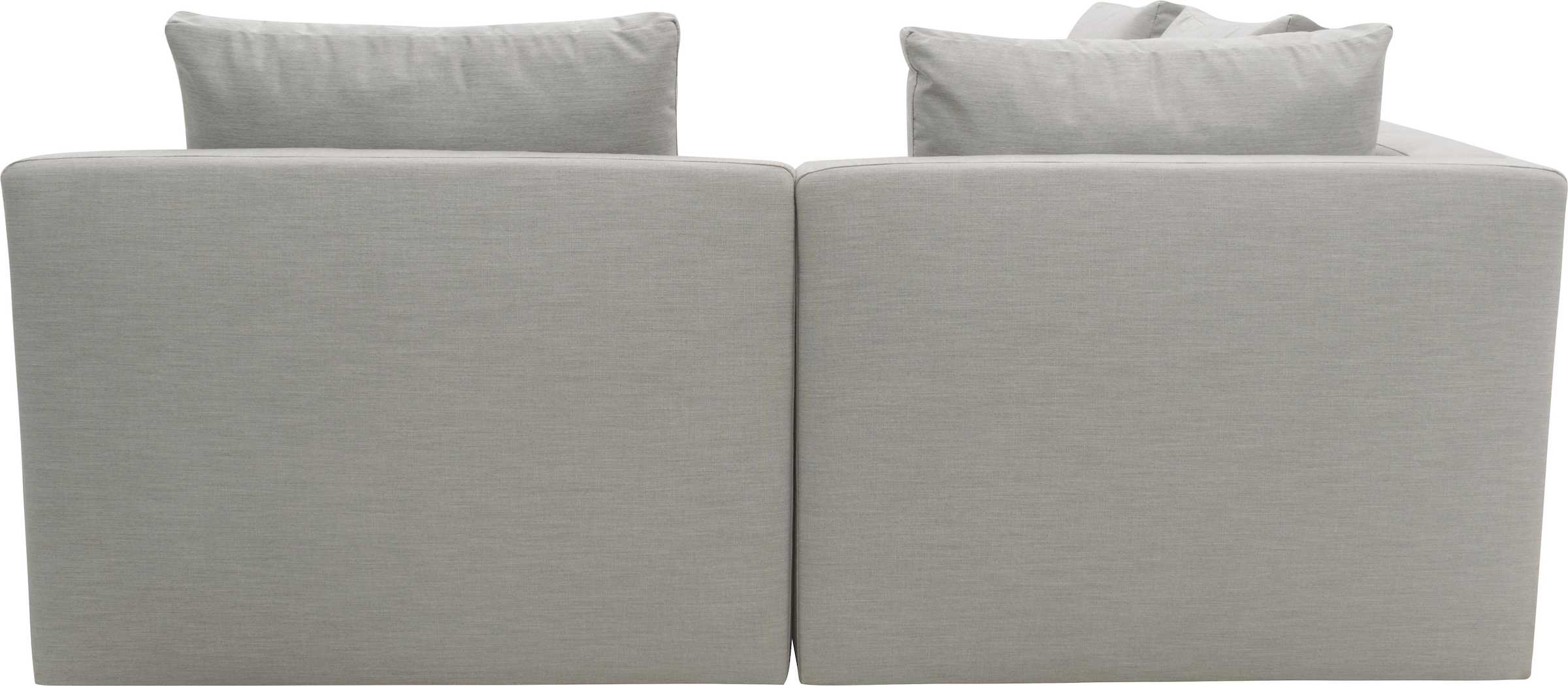 DOMO collection Canapé d'angle »Solskin, individuell erweiterbar/kombinierbar L-Form« mit losen Kissen. Rücken- und Seitenteile als Stecksystem.