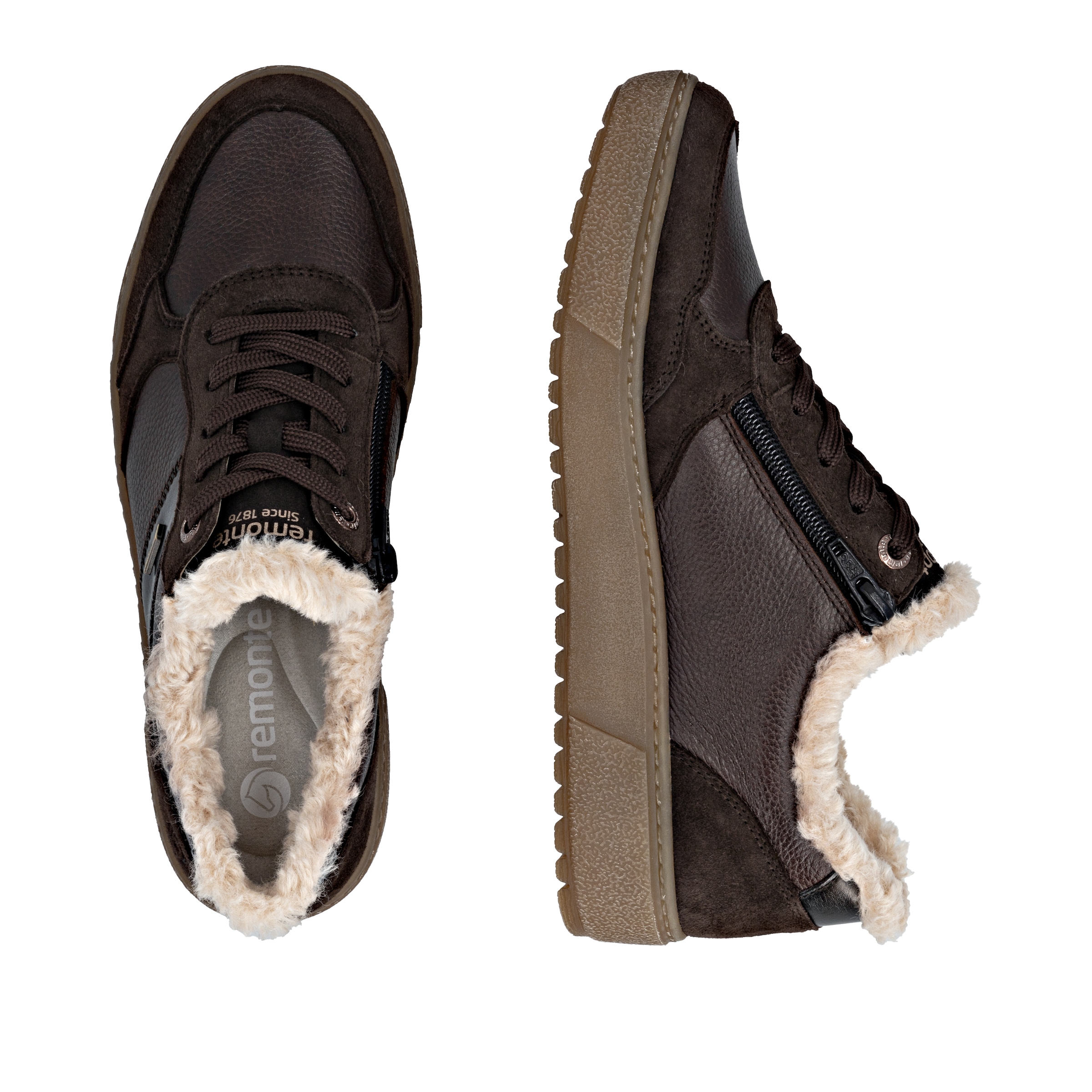 Remonte Baskets à plateforme  chaussure à lacets, chaussure basse avec membrane TEX déperlante